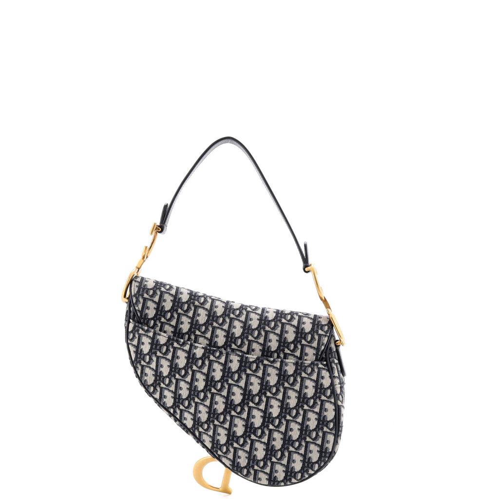 Saddle Handbag with Strap Oblique Canvas Medium