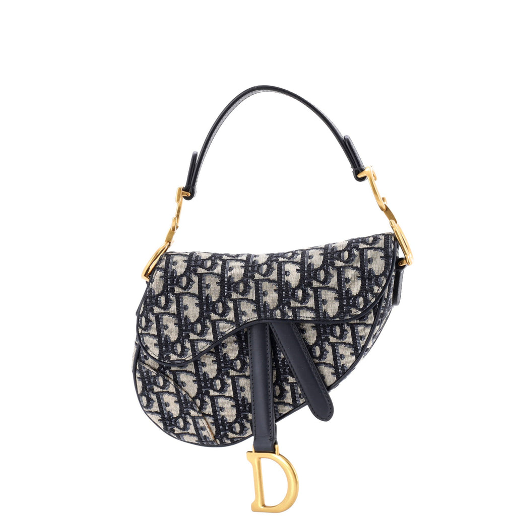 Saddle Handbag Oblique Canvas Mini