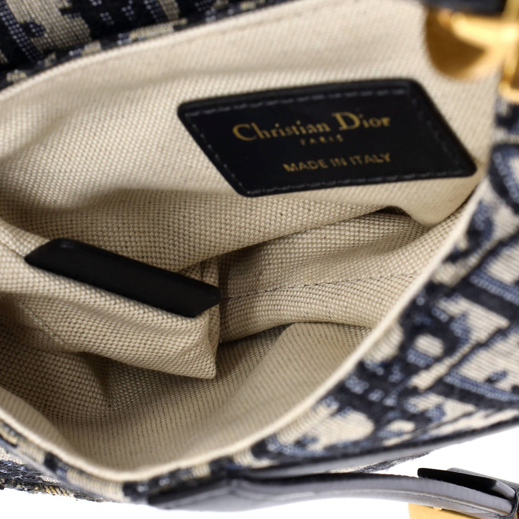 Saddle Handbag Oblique Canvas Mini