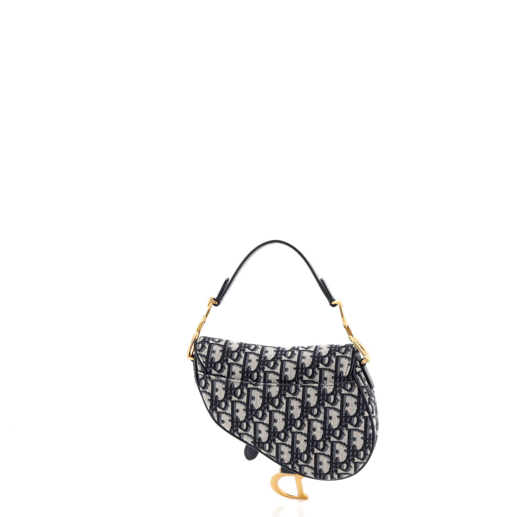 Saddle Handbag Oblique Canvas Mini