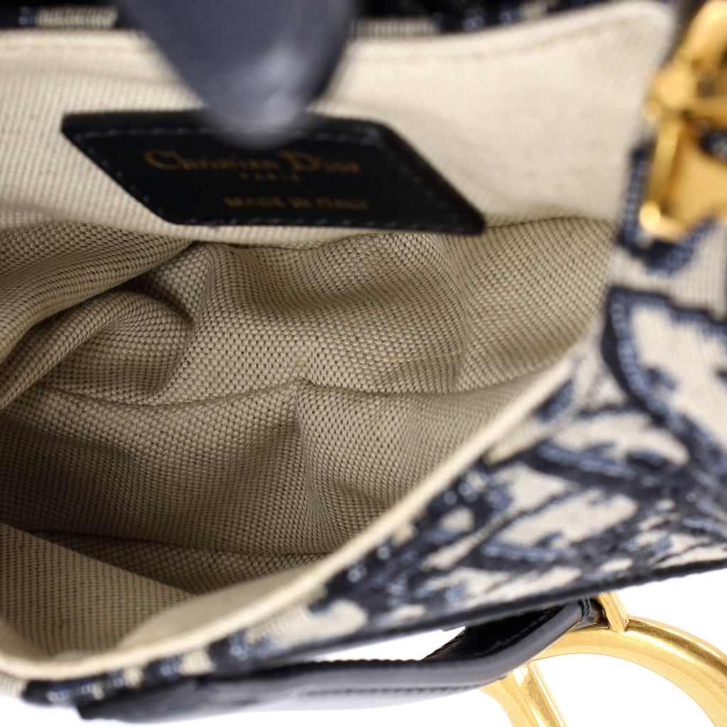 Saddle Handbag Oblique Canvas Mini