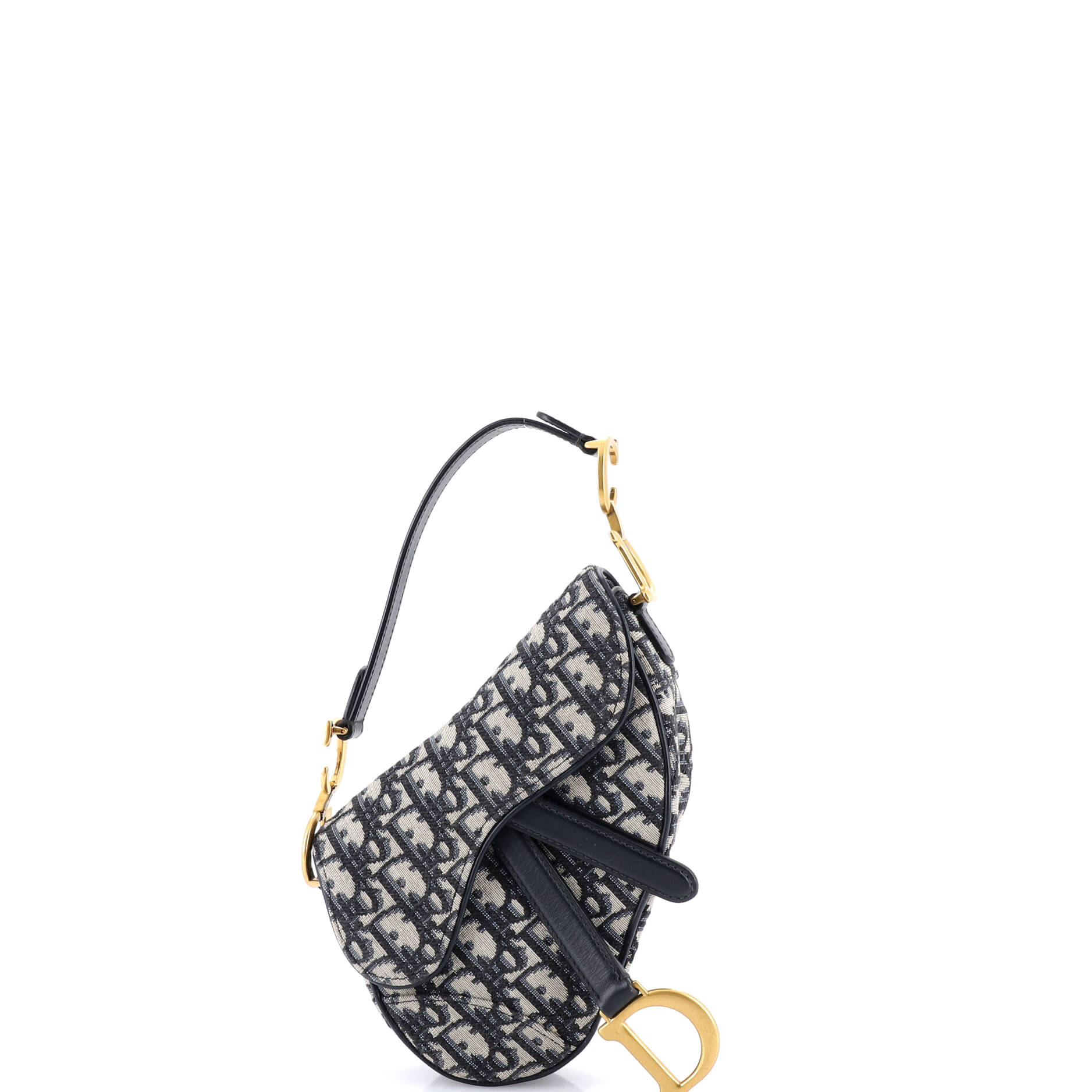Saddle Handbag Oblique Canvas Mini