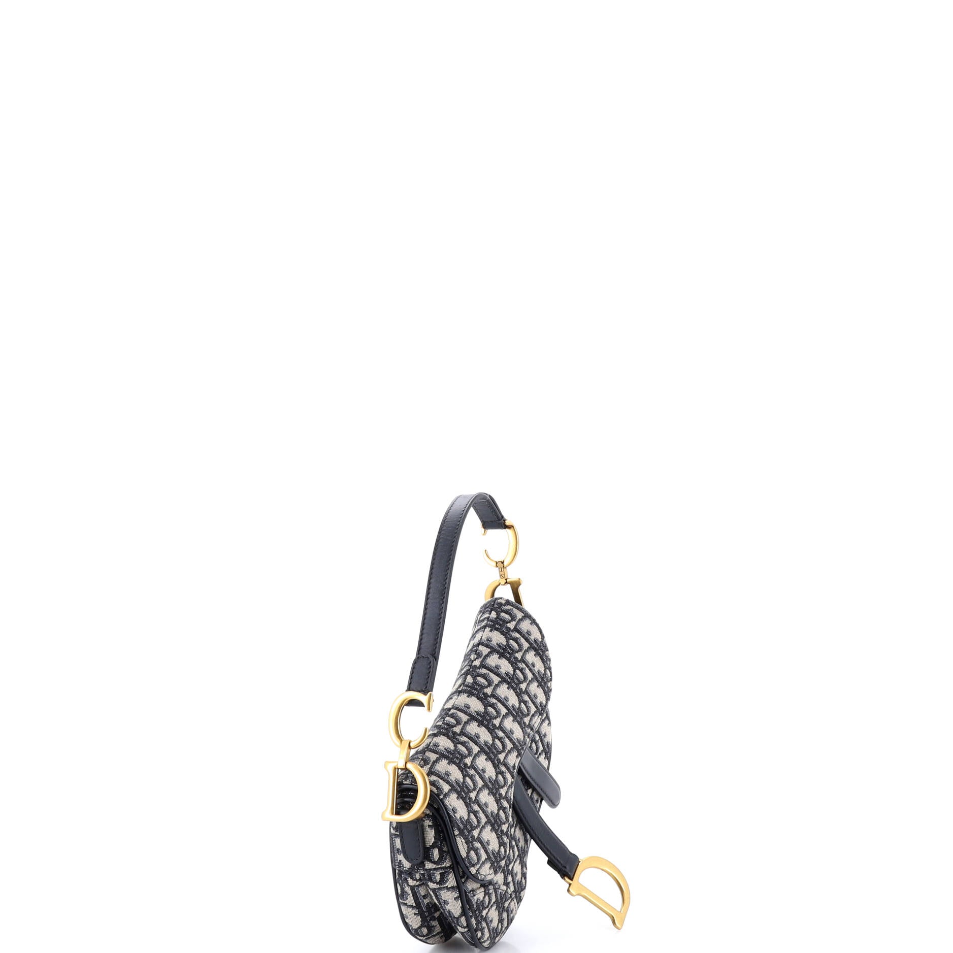 Saddle Handbag Oblique Canvas Mini