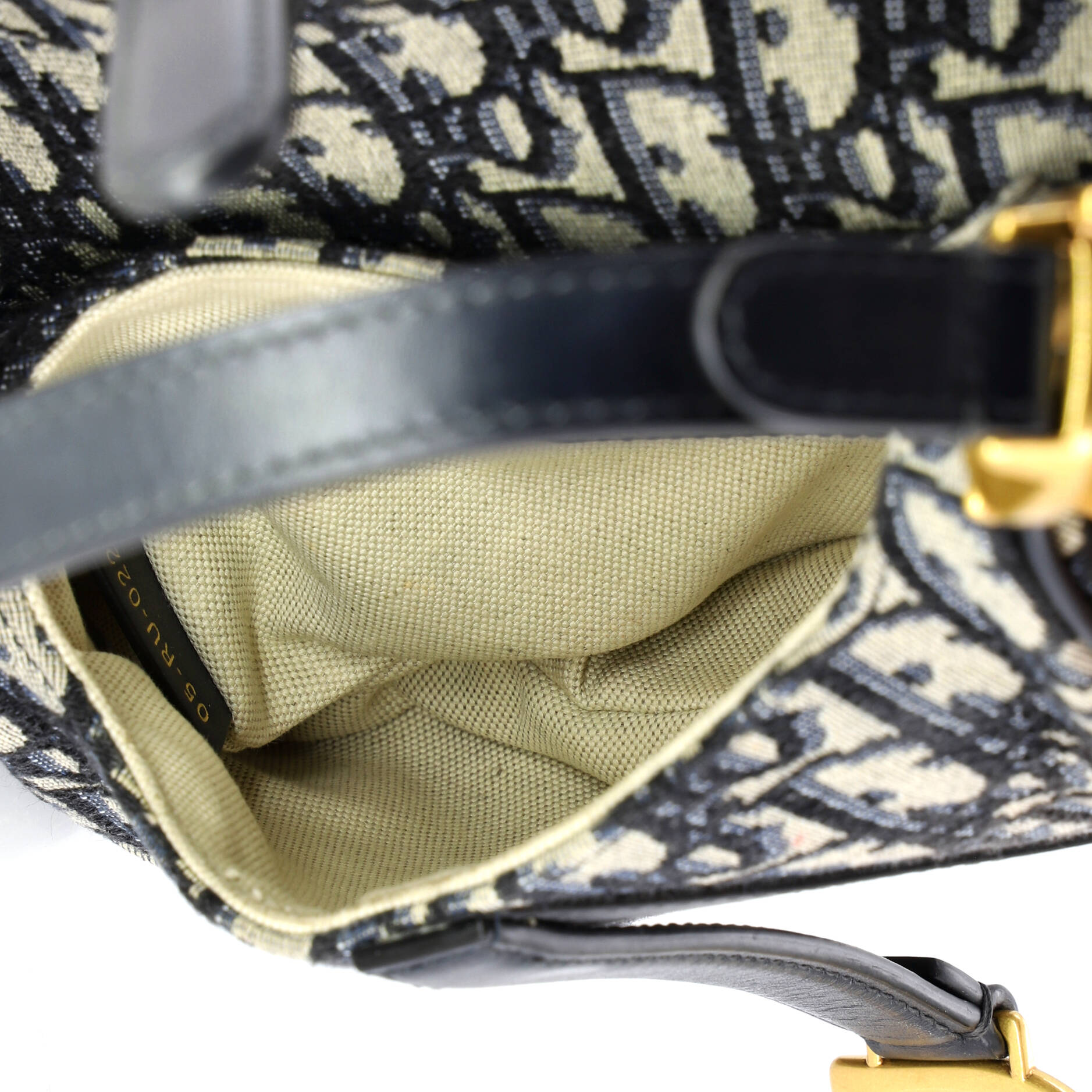 Saddle Handbag Oblique Canvas Mini