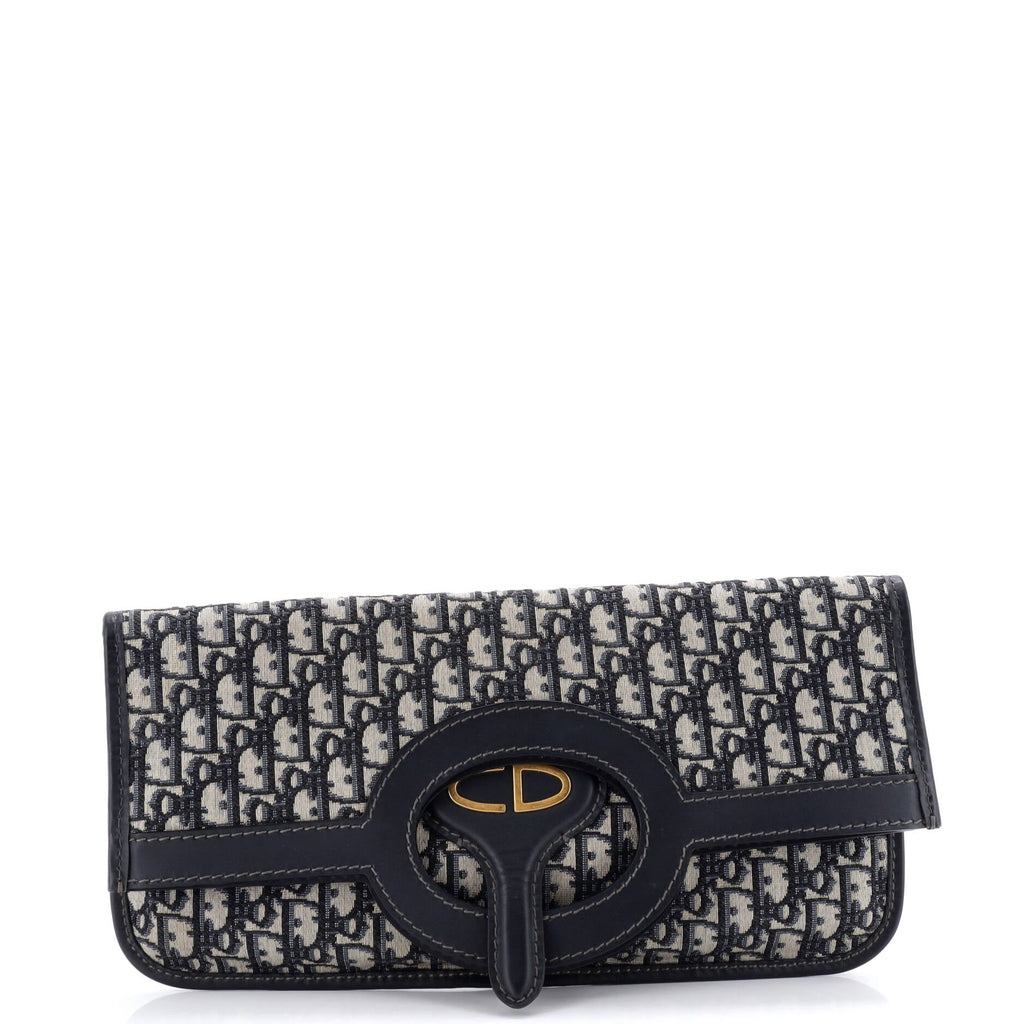 Fold Over Clutch Oblique Canvas