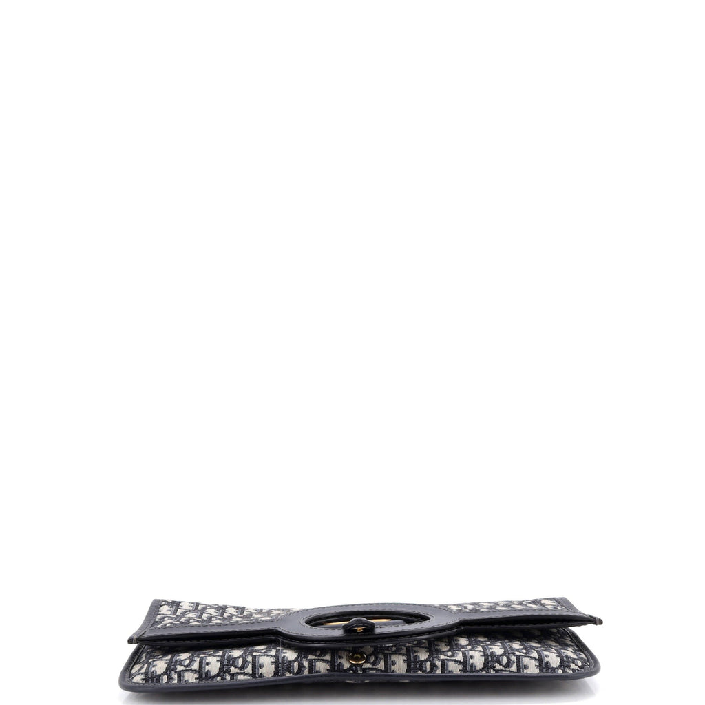 Fold Over Clutch Oblique Canvas