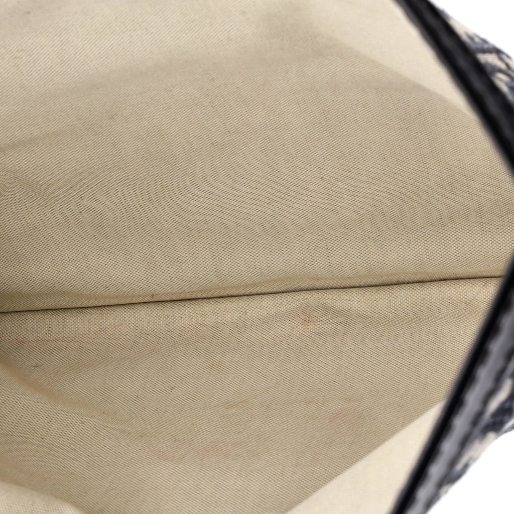 Fold Over Clutch Oblique Canvas