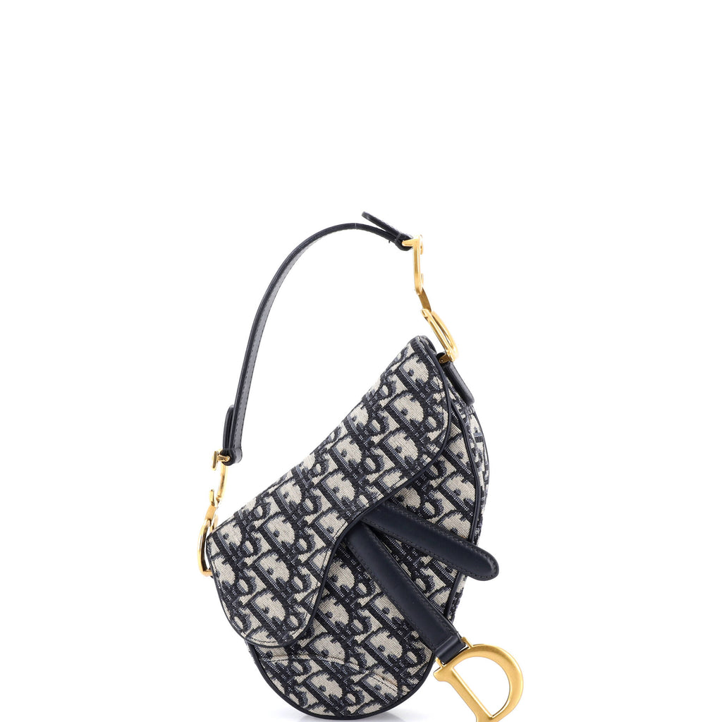 Saddle Handbag Oblique Canvas Mini