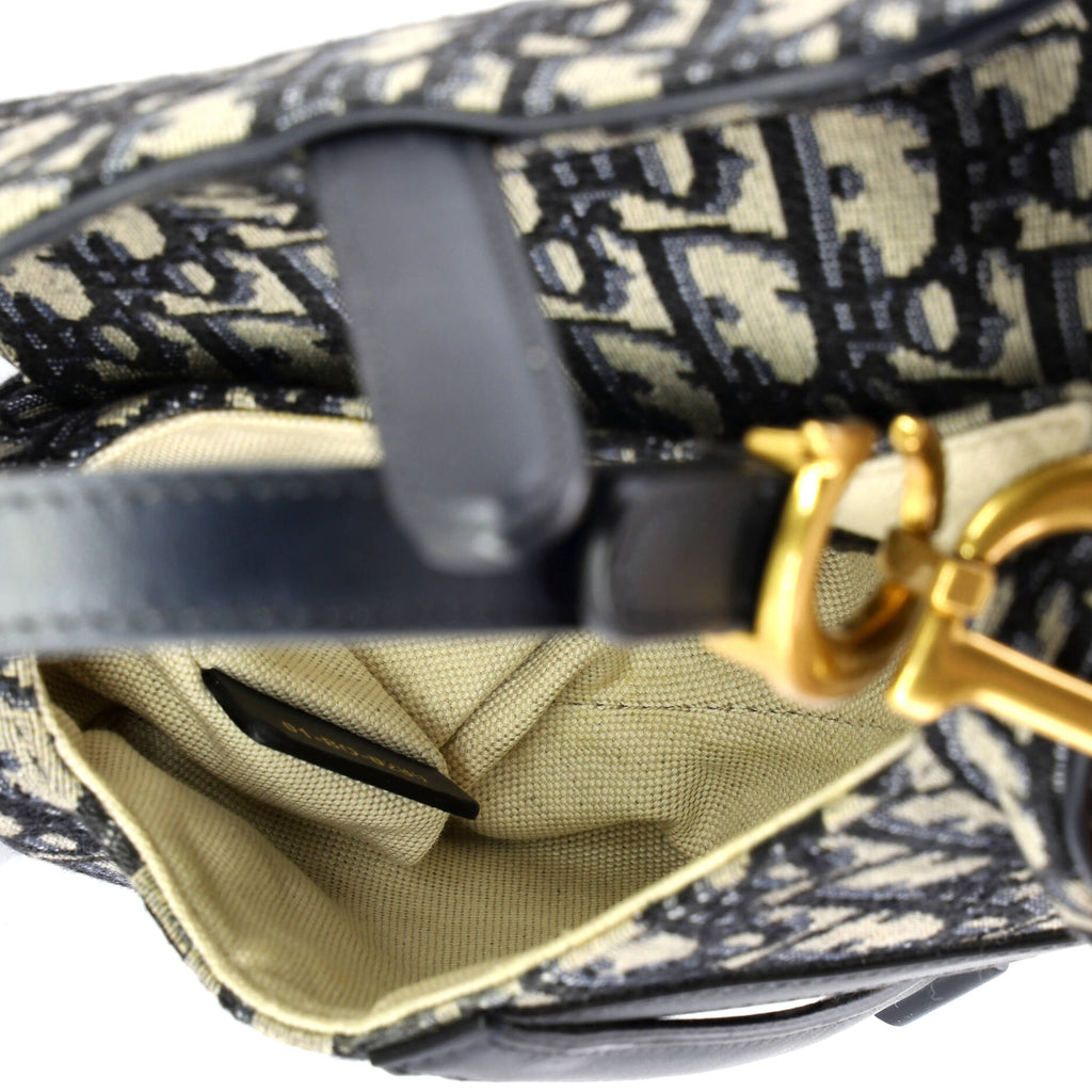 Saddle Handbag Oblique Canvas Mini
