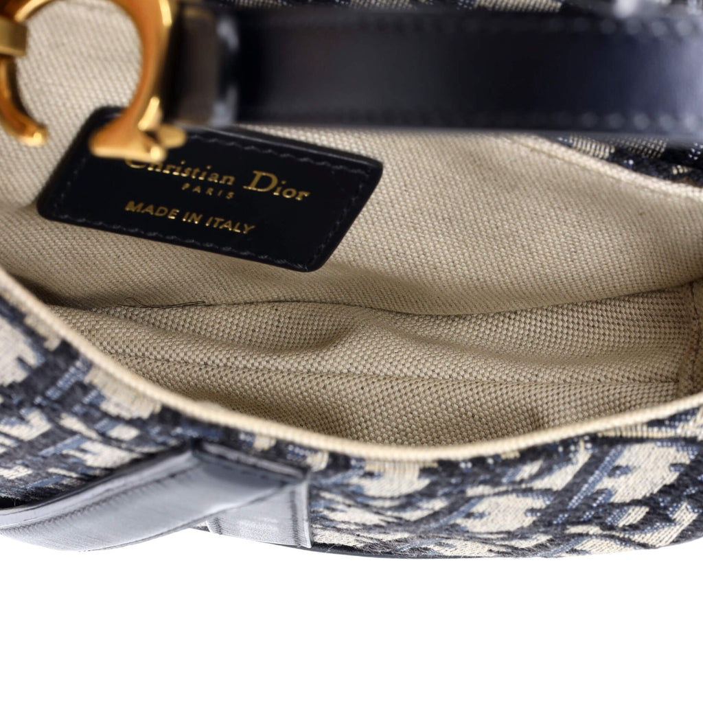 Saddle Handbag Oblique Canvas Mini