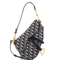 Saddle Handbag with Strap Oblique Canvas Medium