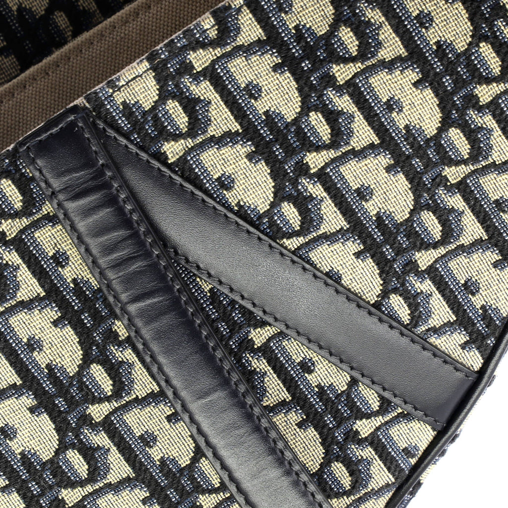 Saddle Handbag with Strap Oblique Canvas Medium