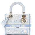 Lady D-Lite Bag Embroidered Canvas Medium