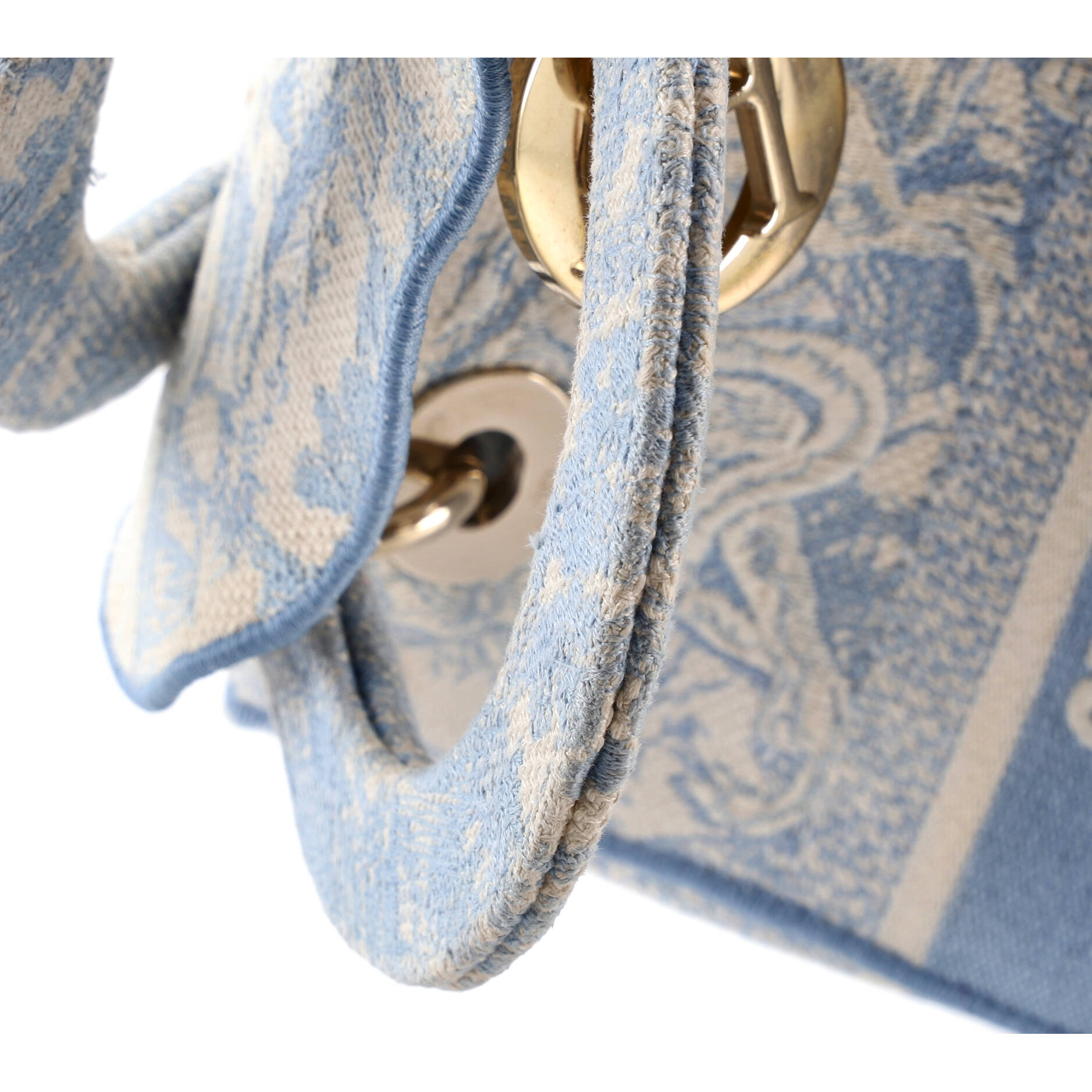 Lady D-Lite Bag Embroidered Canvas Medium