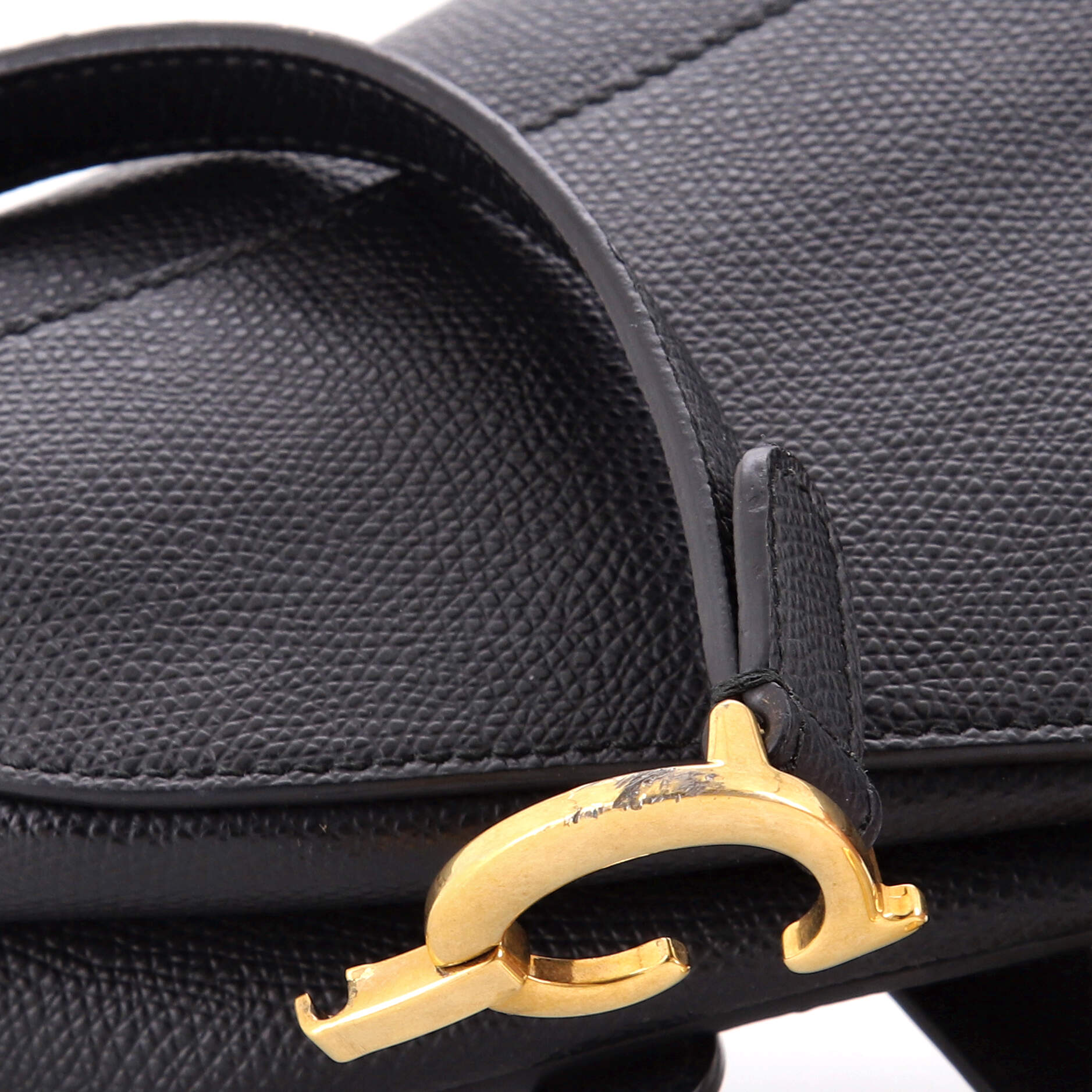 Saddle Handbag Leather Mini