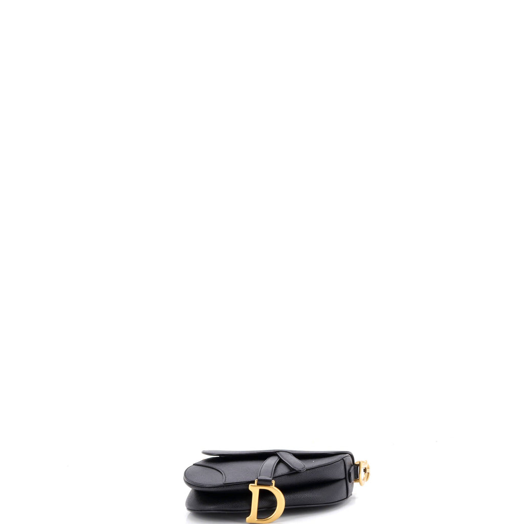 Saddle Handbag with Strap Leather Mini