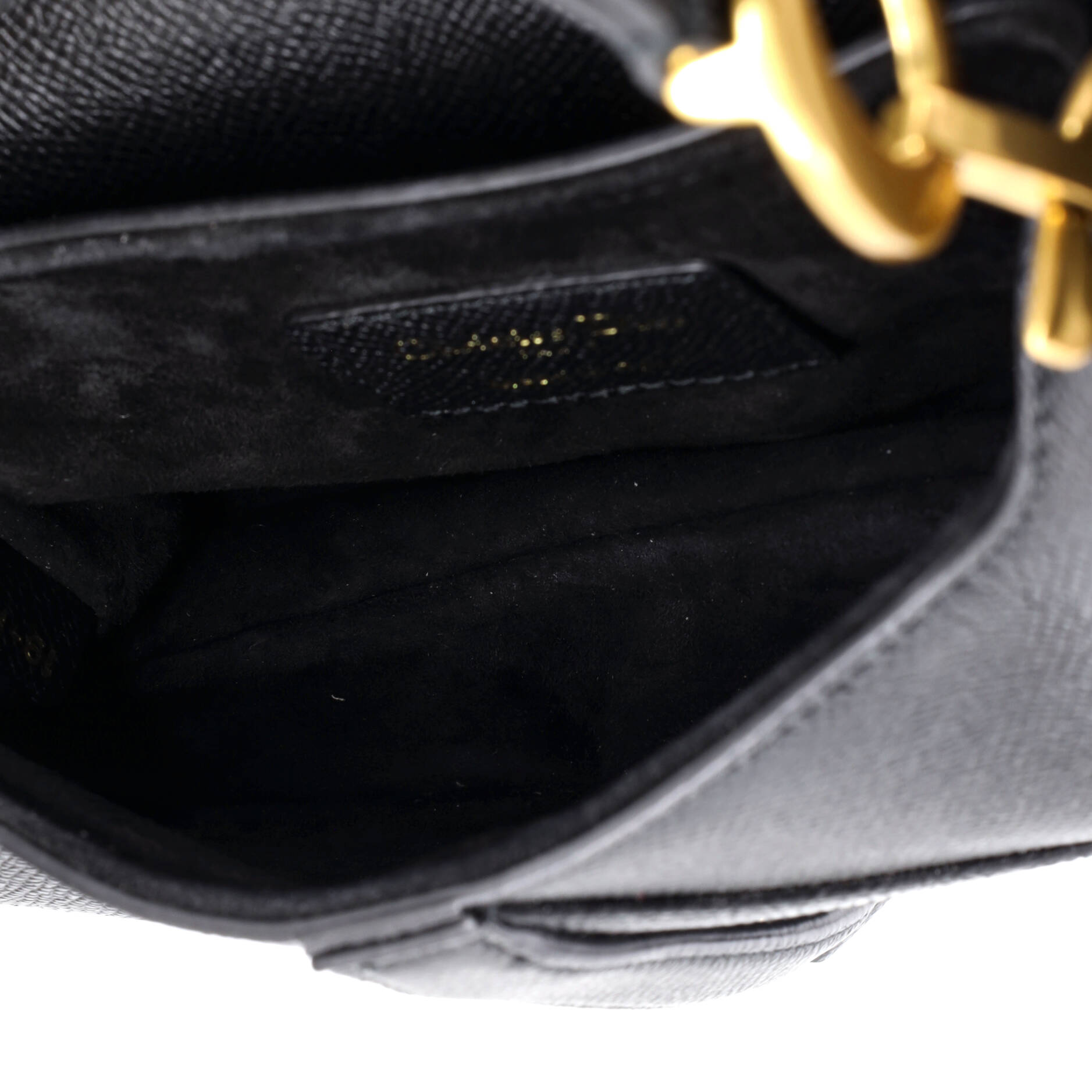 Saddle Handbag with Strap Leather Mini