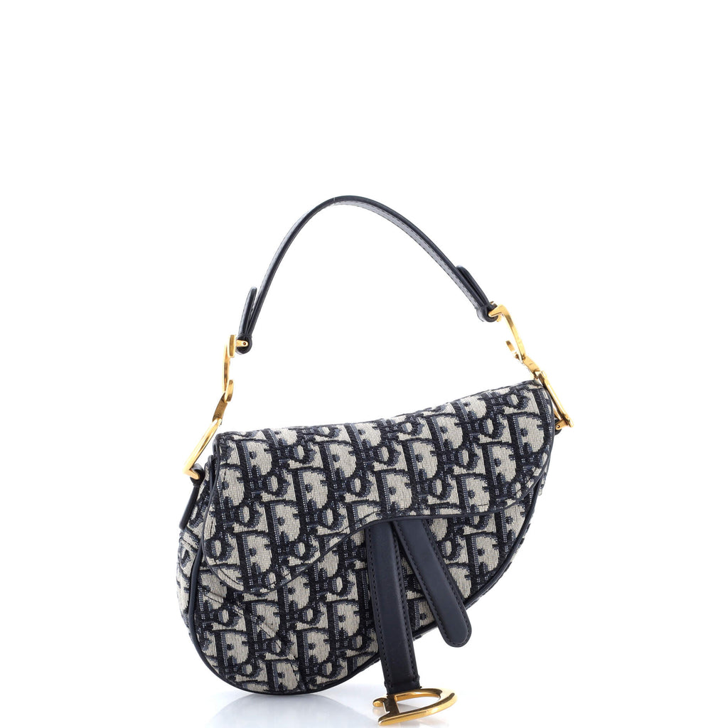 Saddle Handbag Oblique Canvas Mini