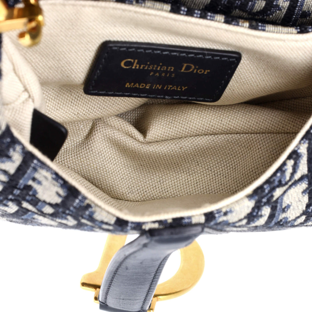 Saddle Handbag Oblique Canvas Mini