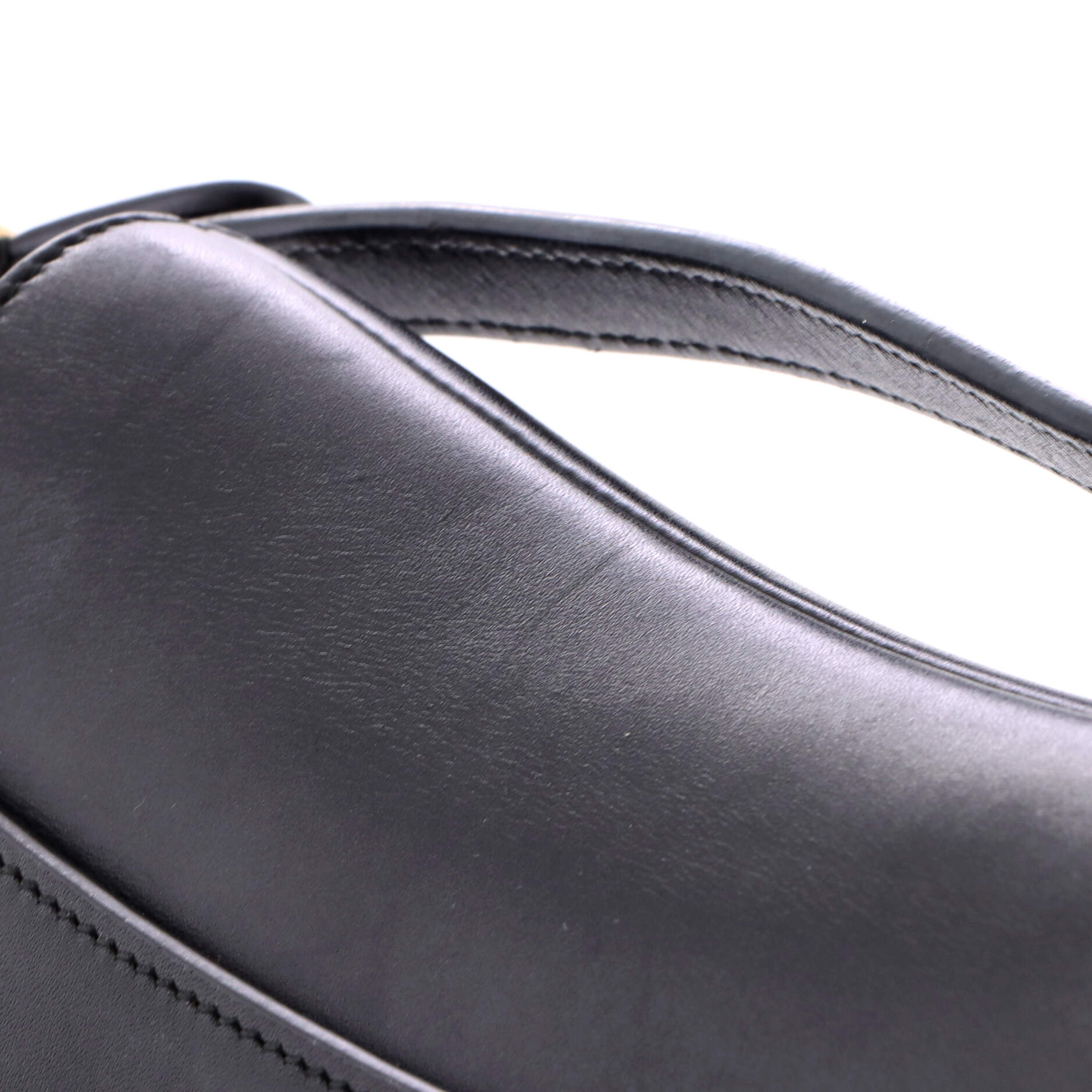 Saddle Handbag Leather Mini