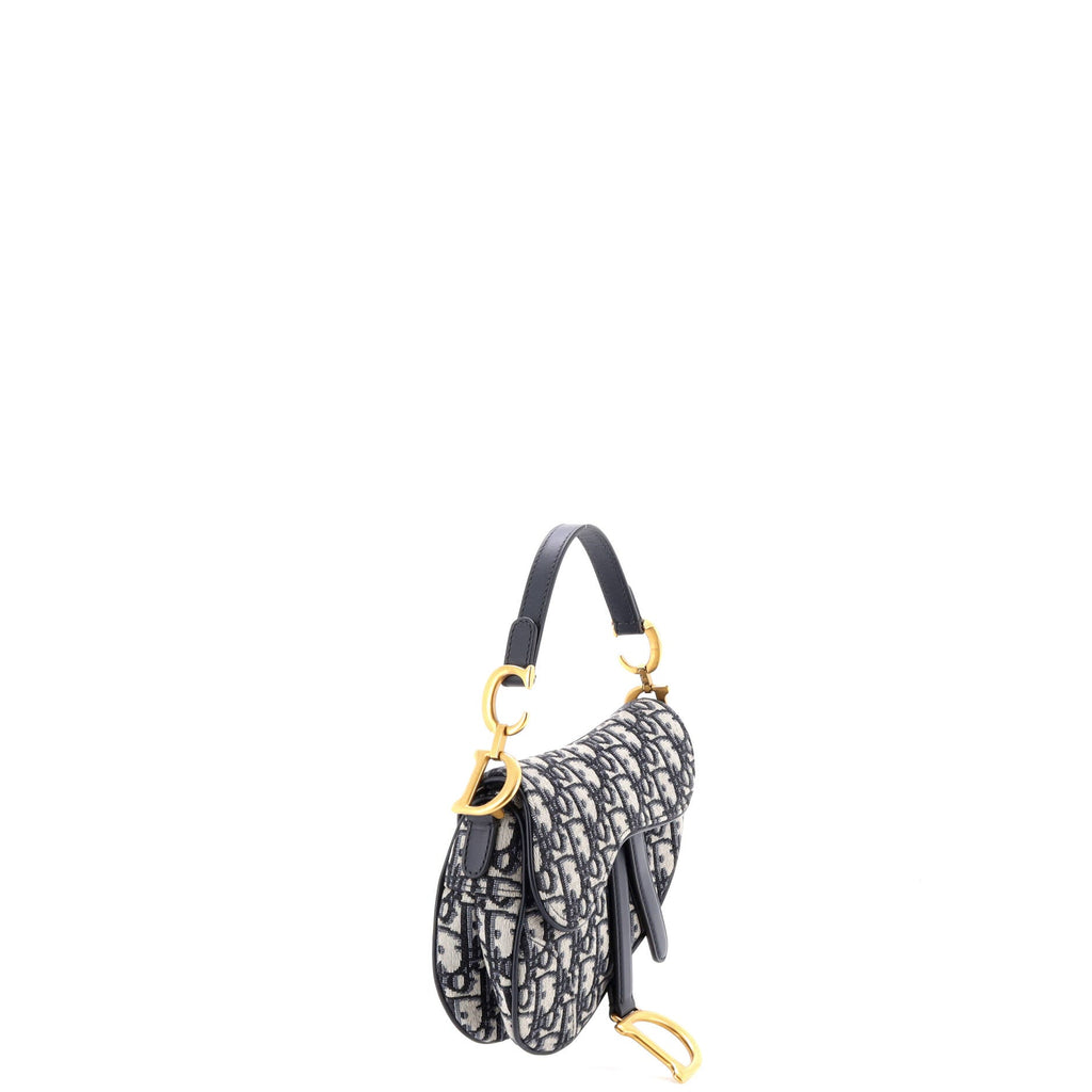 Saddle Handbag Oblique Canvas Mini
