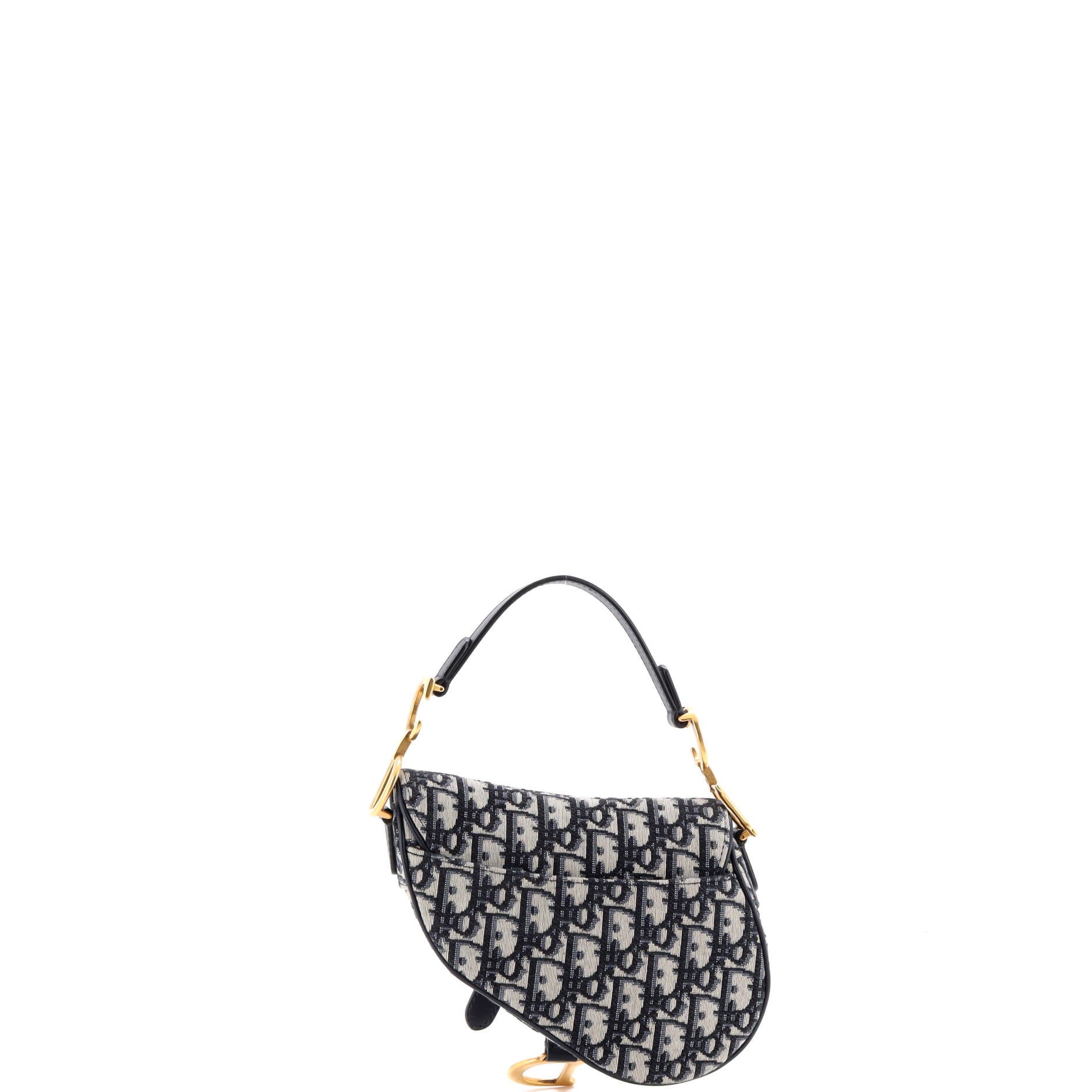 Saddle Handbag Oblique Canvas Mini