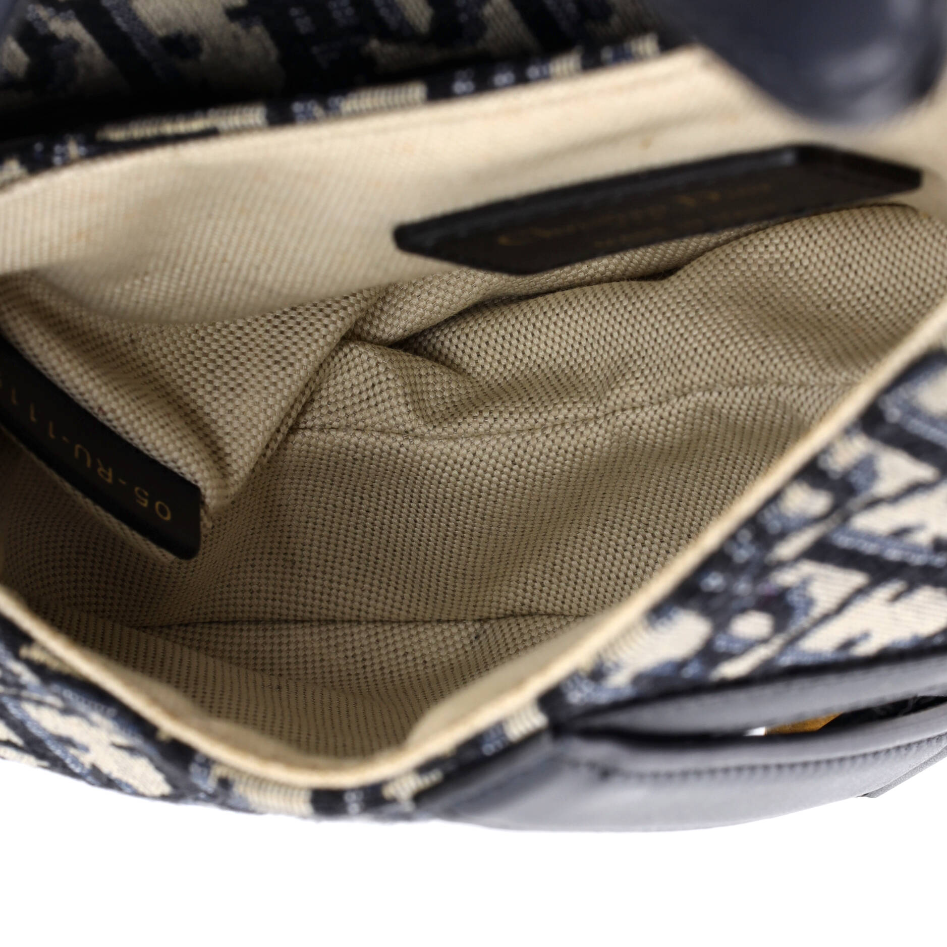 Saddle Handbag Oblique Canvas Mini