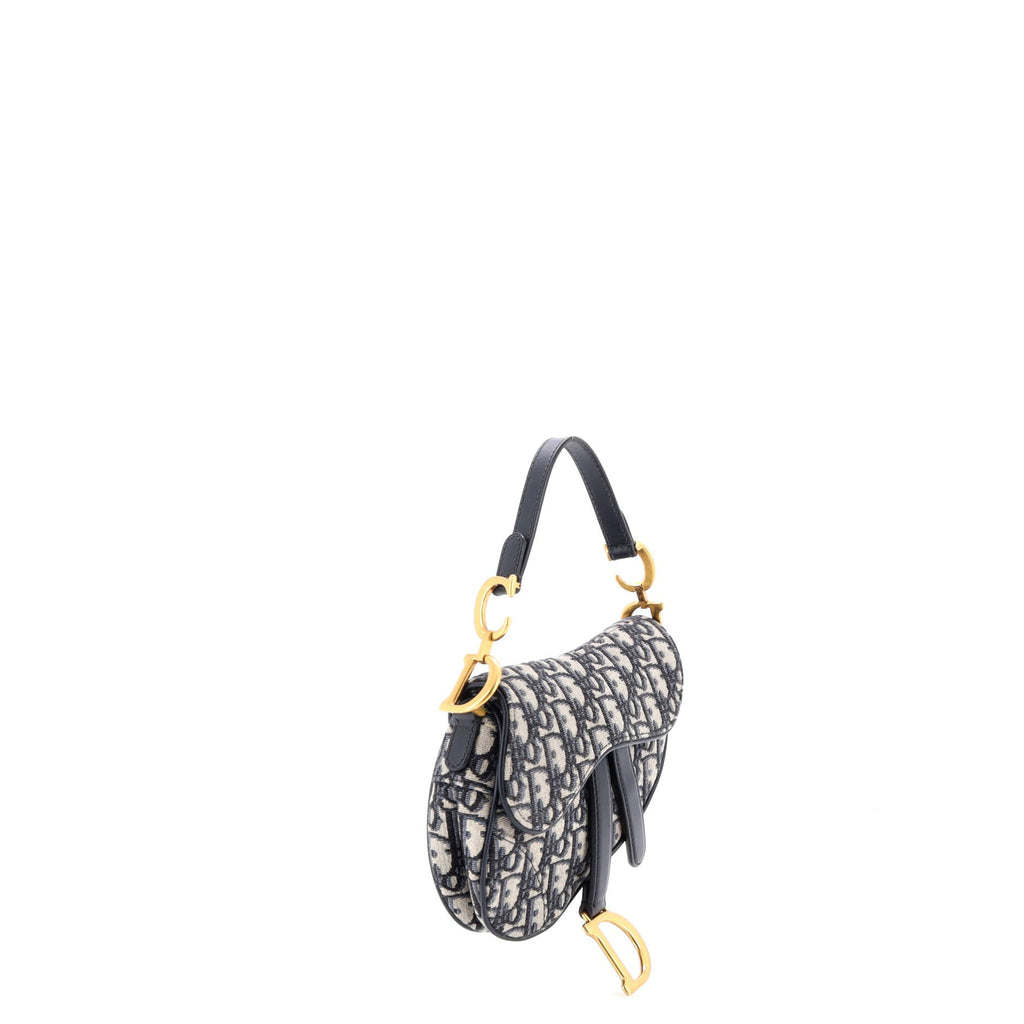 Saddle Handbag Oblique Canvas Mini