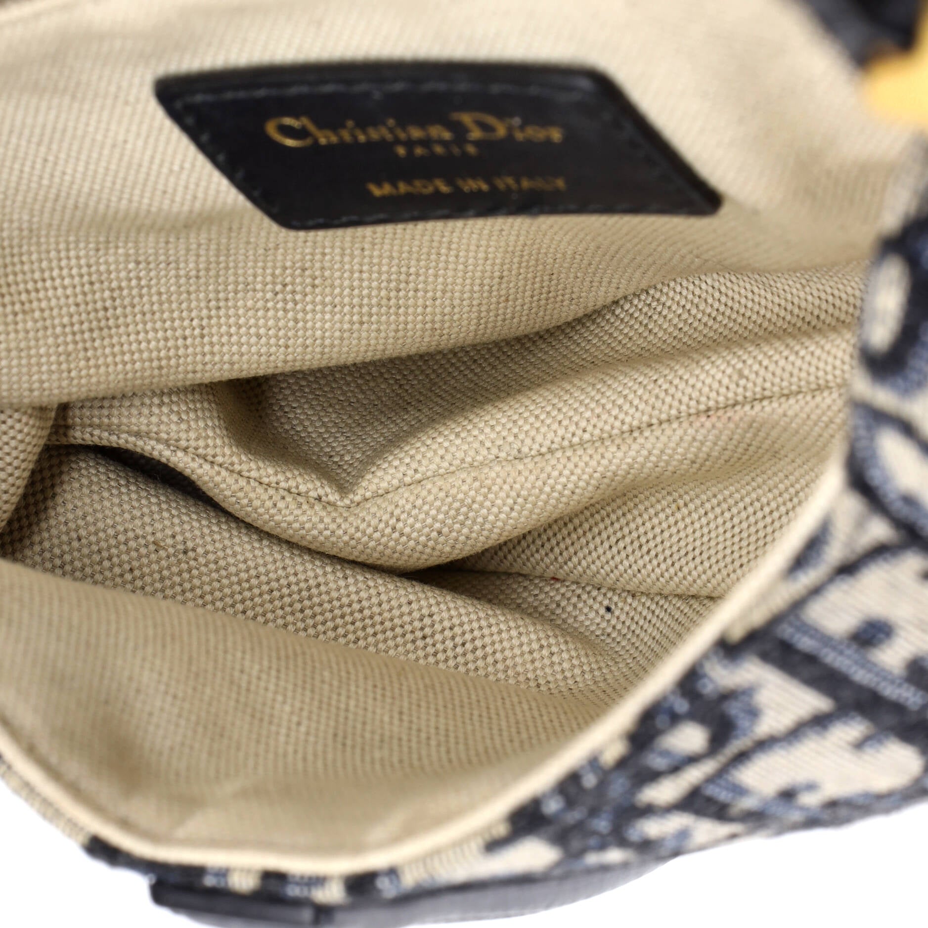 Saddle Handbag Oblique Canvas Mini