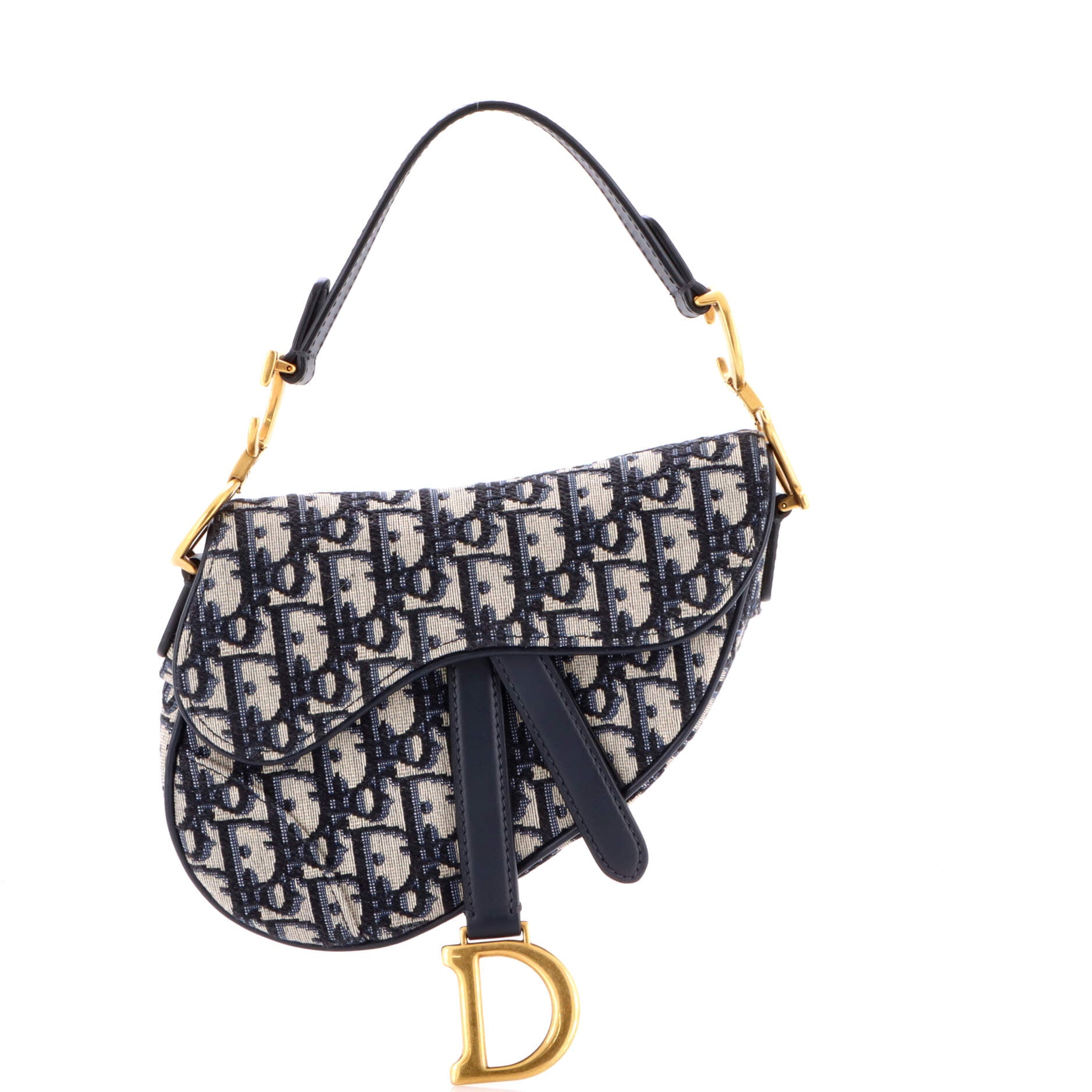 Saddle Handbag Oblique Canvas Mini