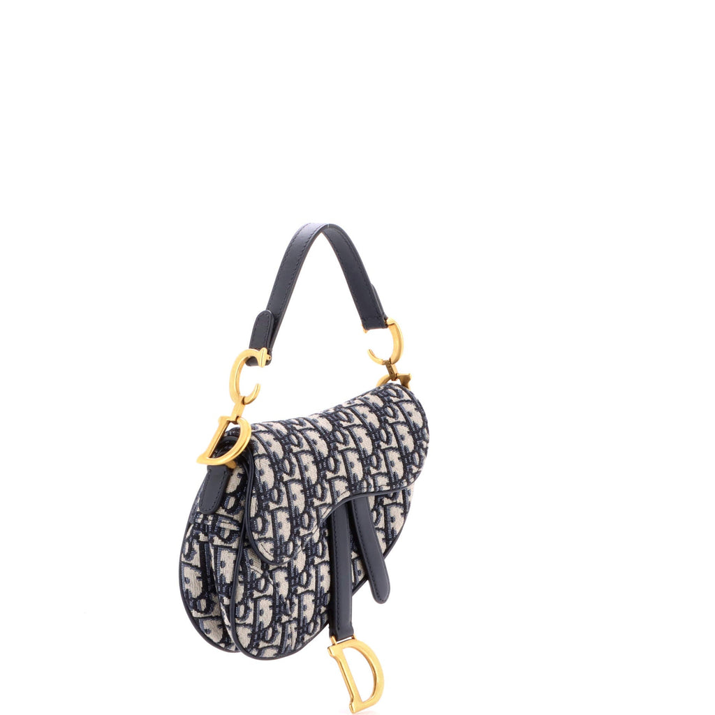 Saddle Handbag Oblique Canvas Mini