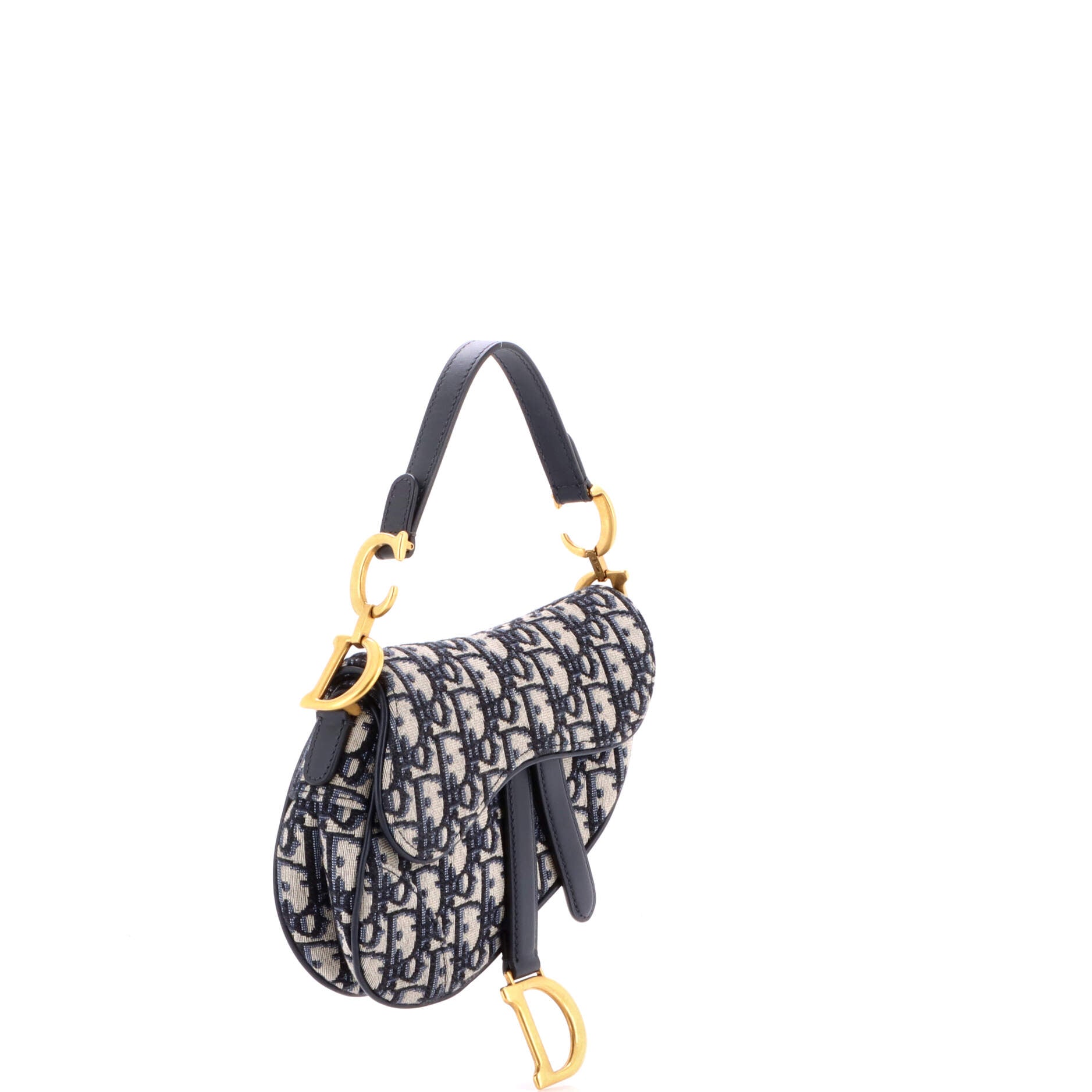 Saddle Handbag Oblique Canvas Mini