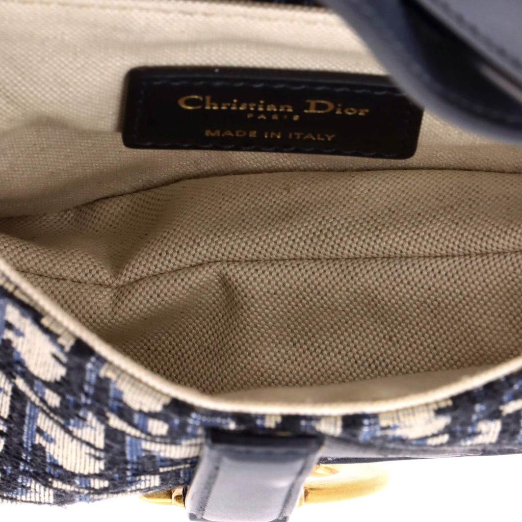 Saddle Handbag Oblique Canvas Mini