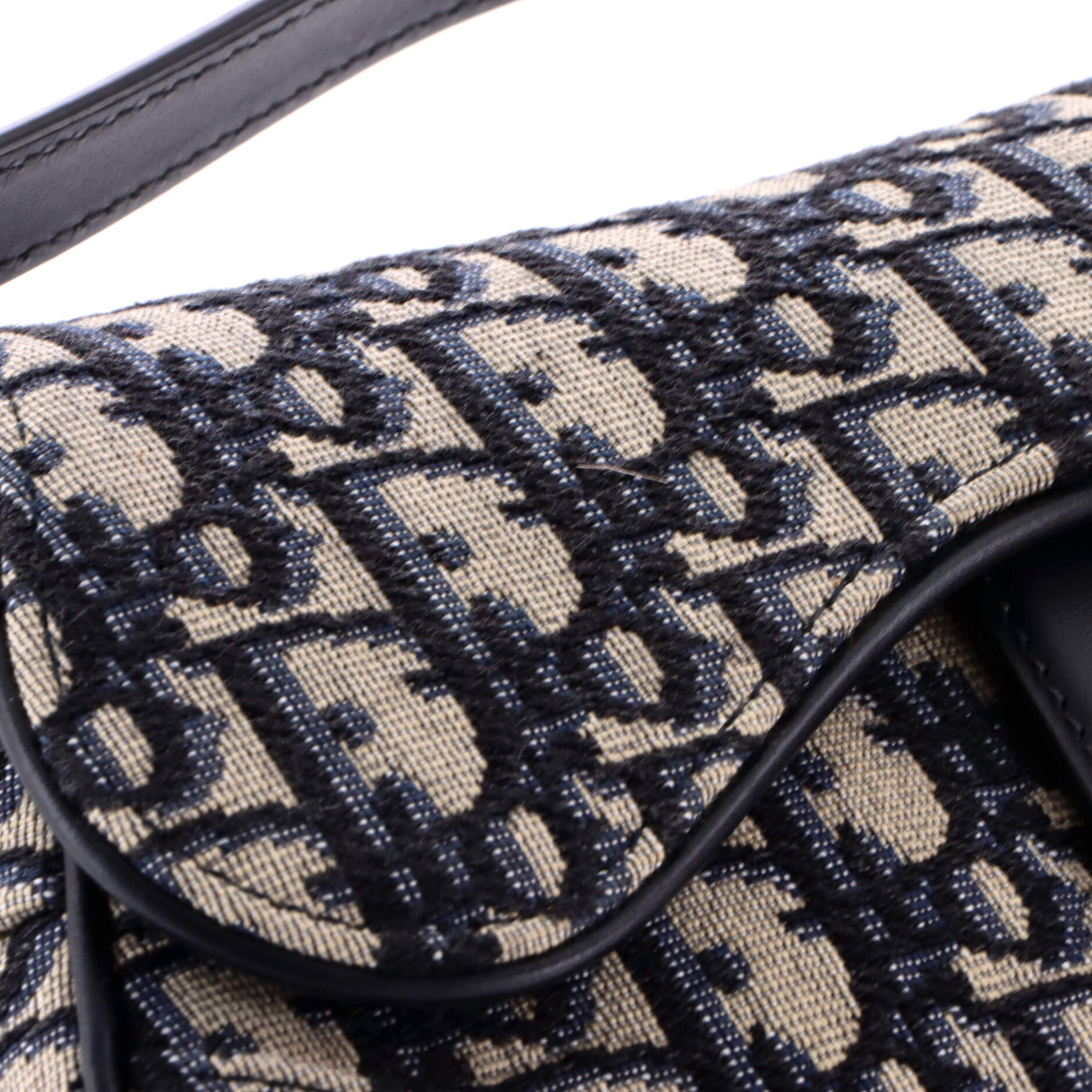 Saddle Handbag Oblique Canvas Mini
