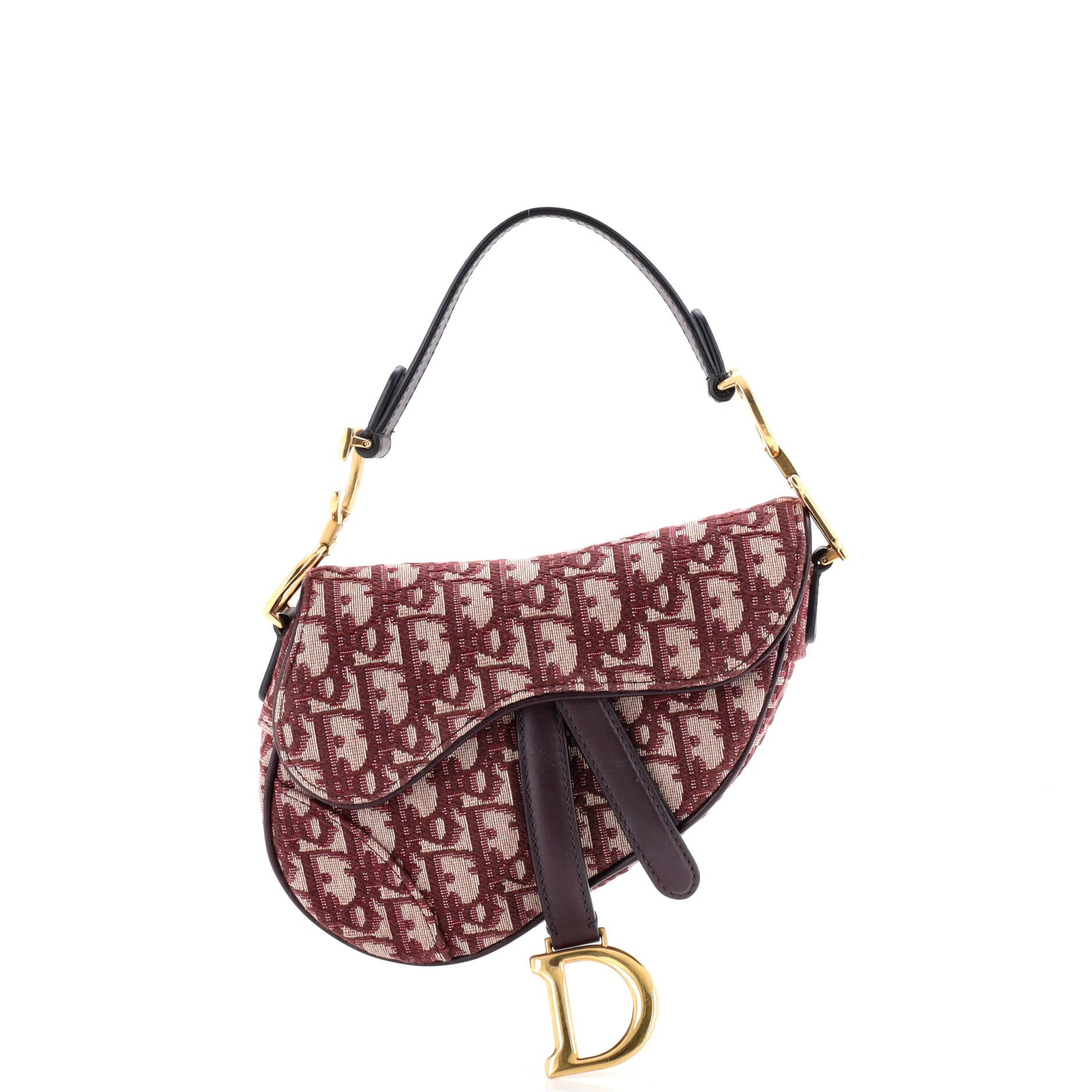 Saddle Handbag Oblique Canvas Mini