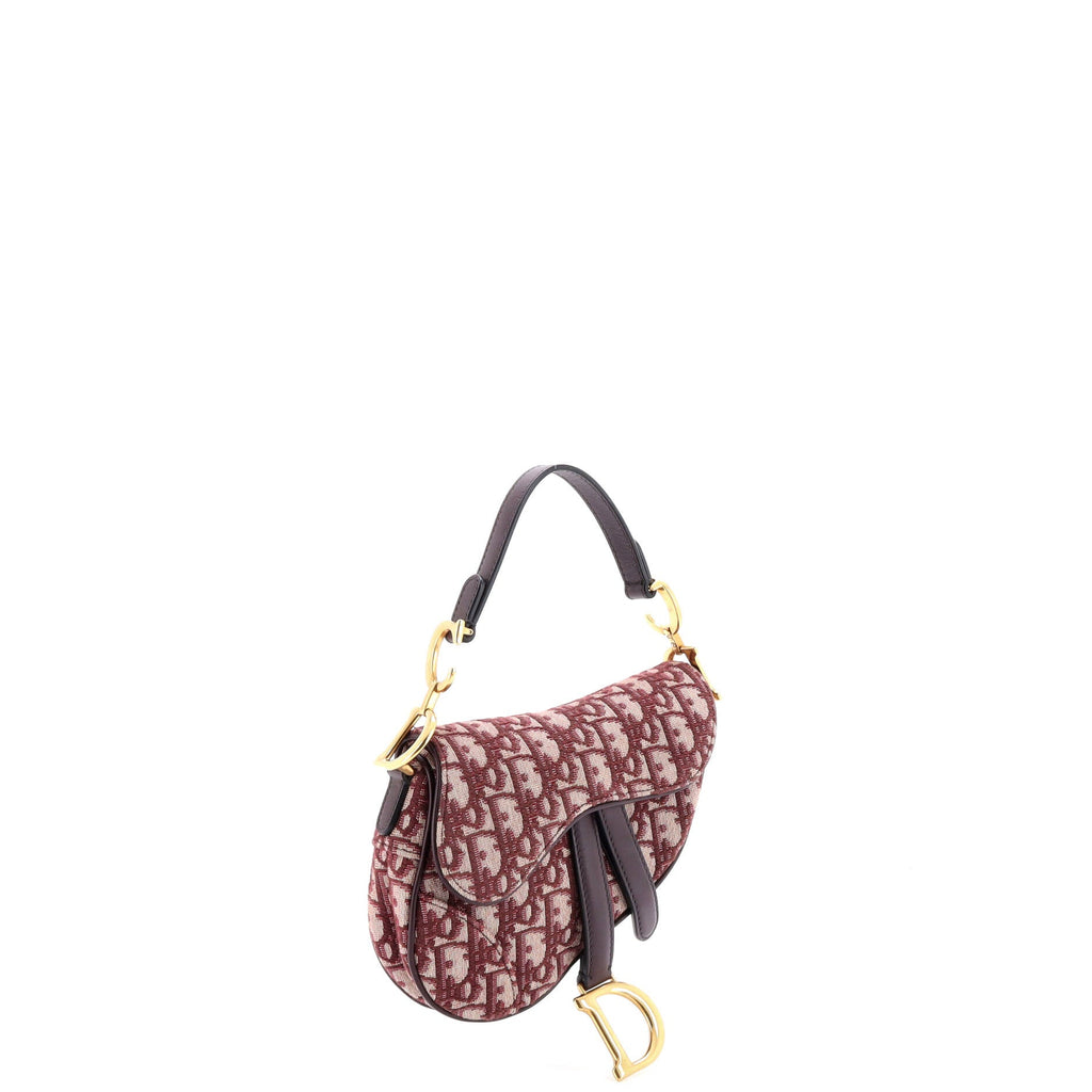 Saddle Handbag Oblique Canvas Mini