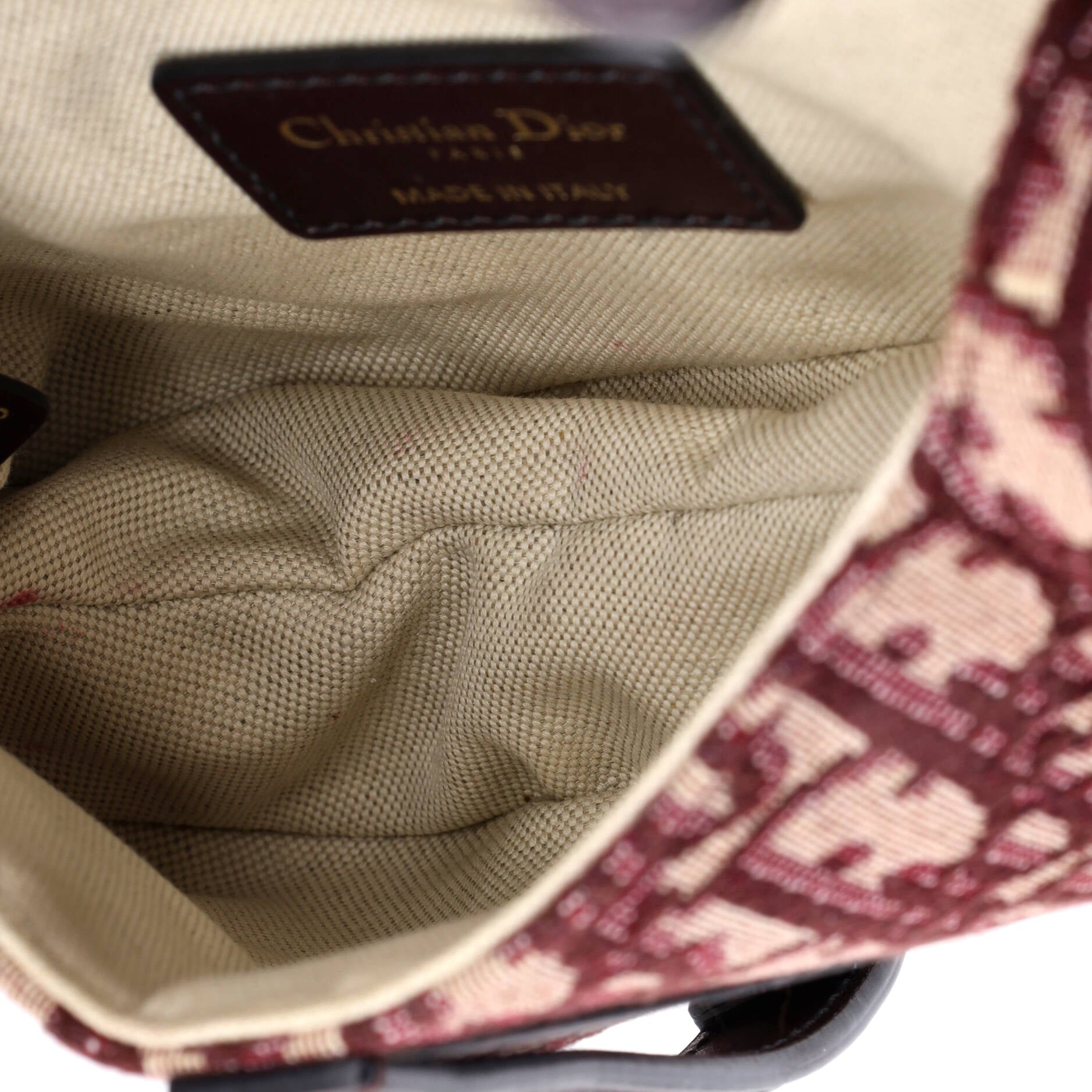 Saddle Handbag Oblique Canvas Mini