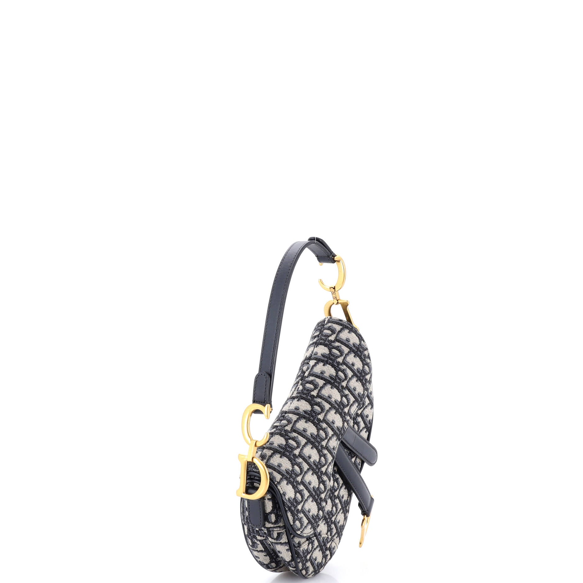 Saddle Handbag Oblique Canvas Mini