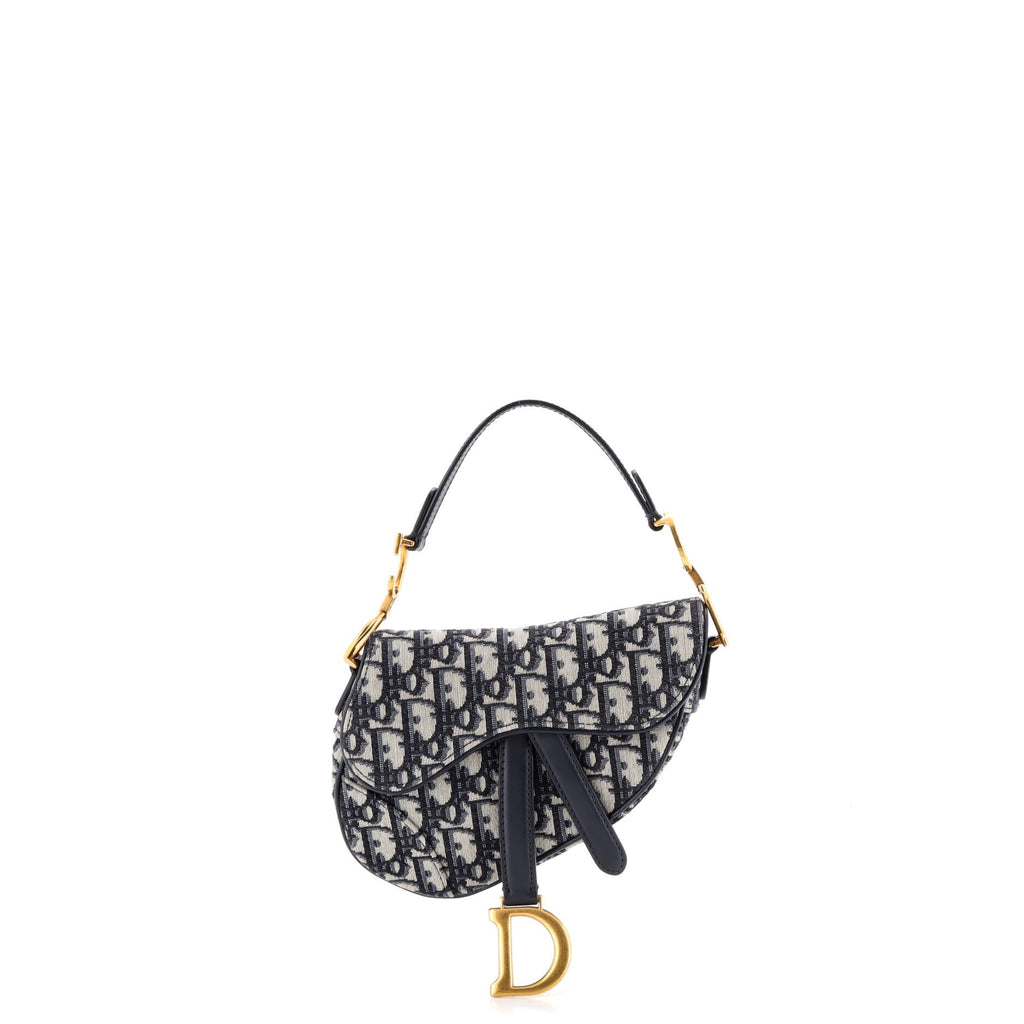 Saddle Handbag Oblique Canvas Mini