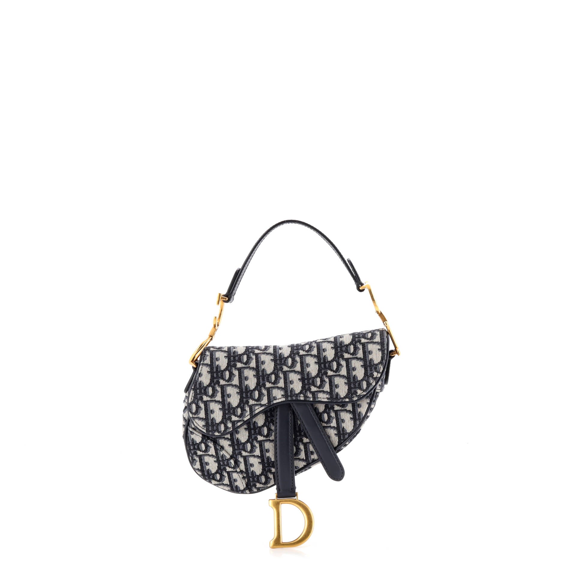 Saddle Handbag Oblique Canvas Mini