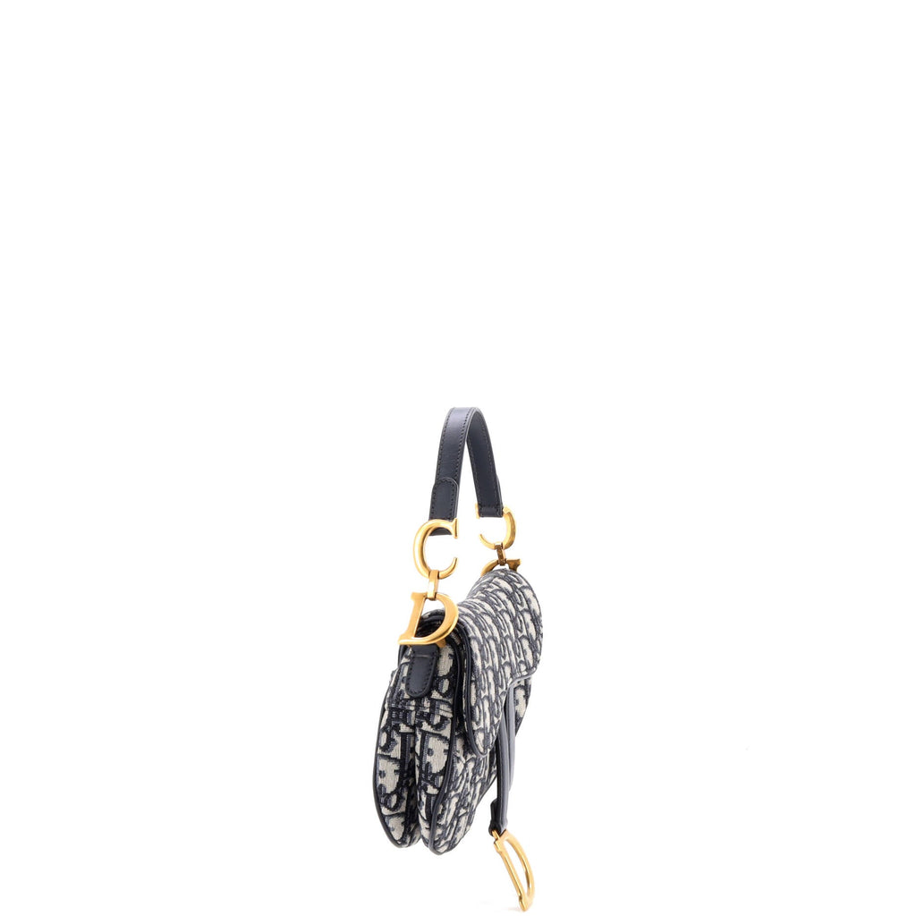 Saddle Handbag Oblique Canvas Mini