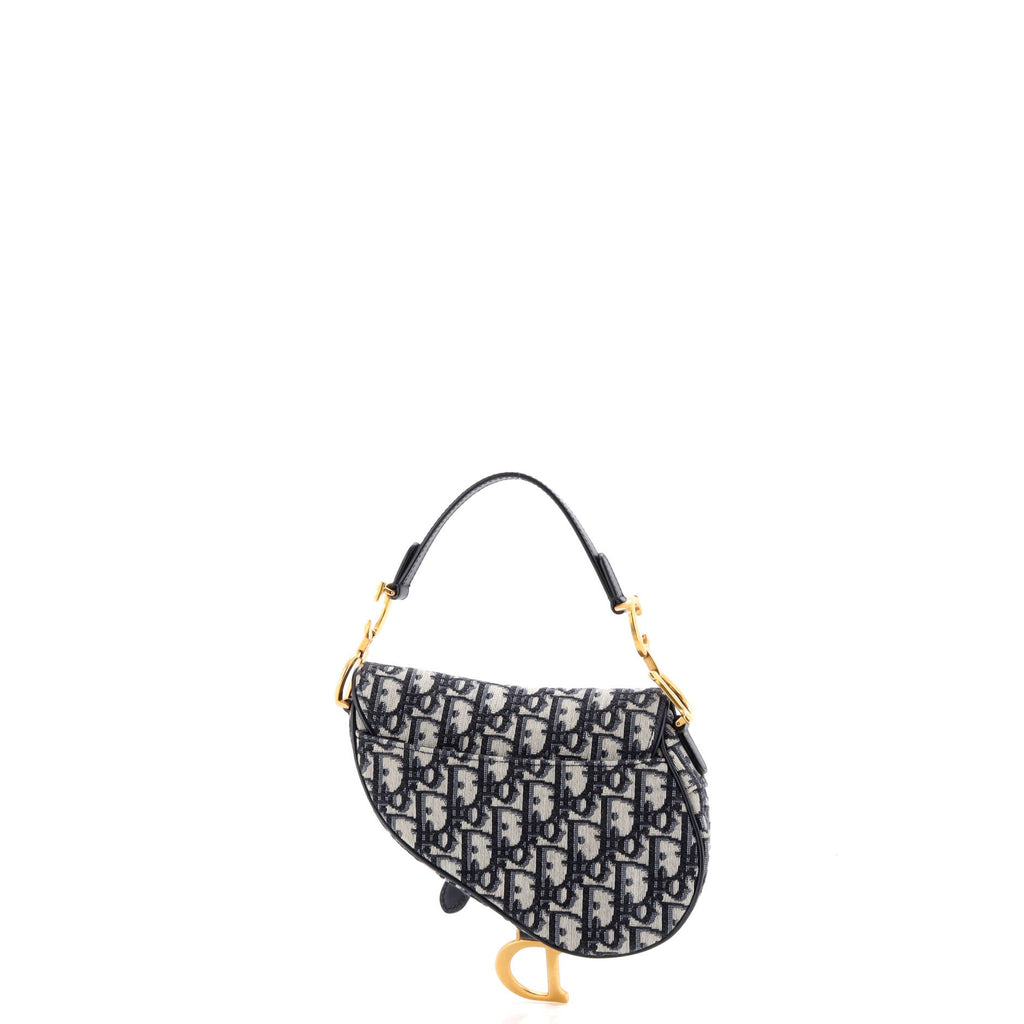 Saddle Handbag Oblique Canvas Mini
