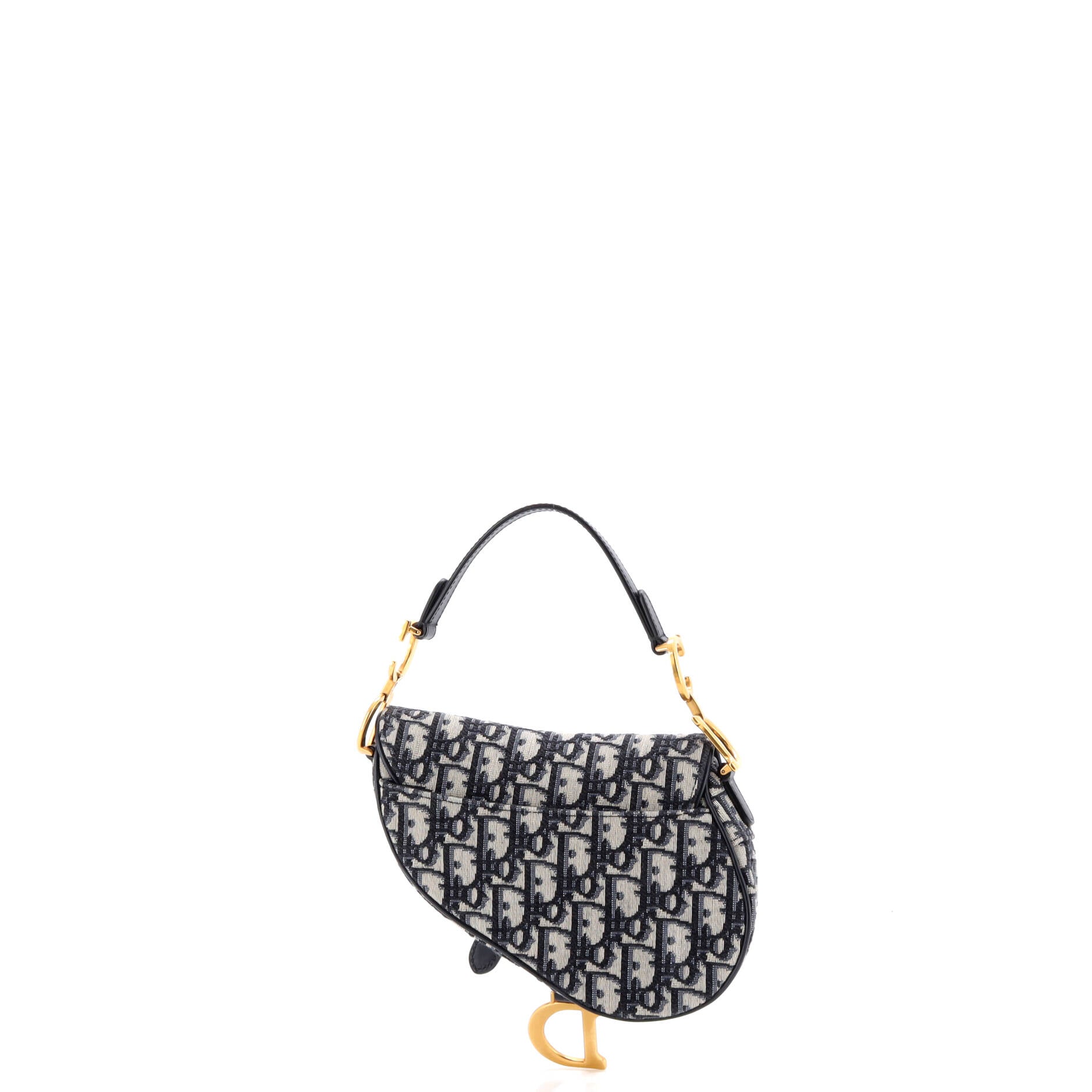 Saddle Handbag Oblique Canvas Mini