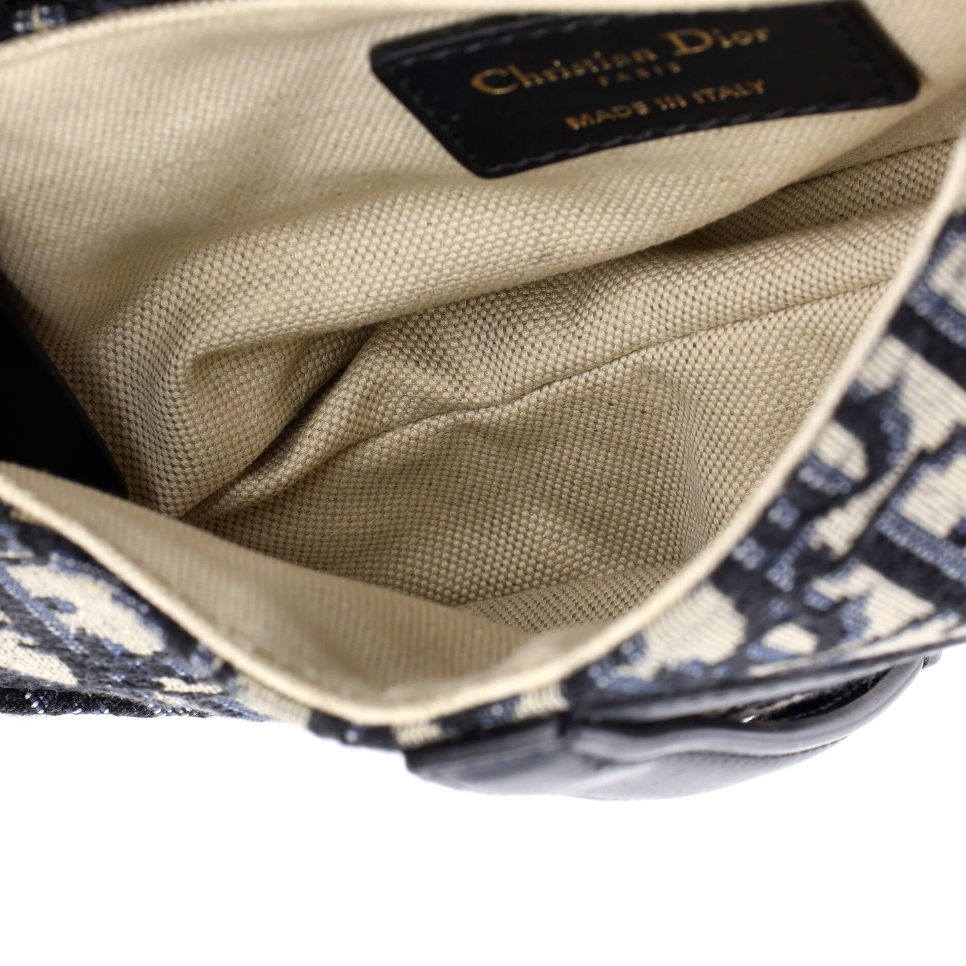 Saddle Handbag Oblique Canvas Mini