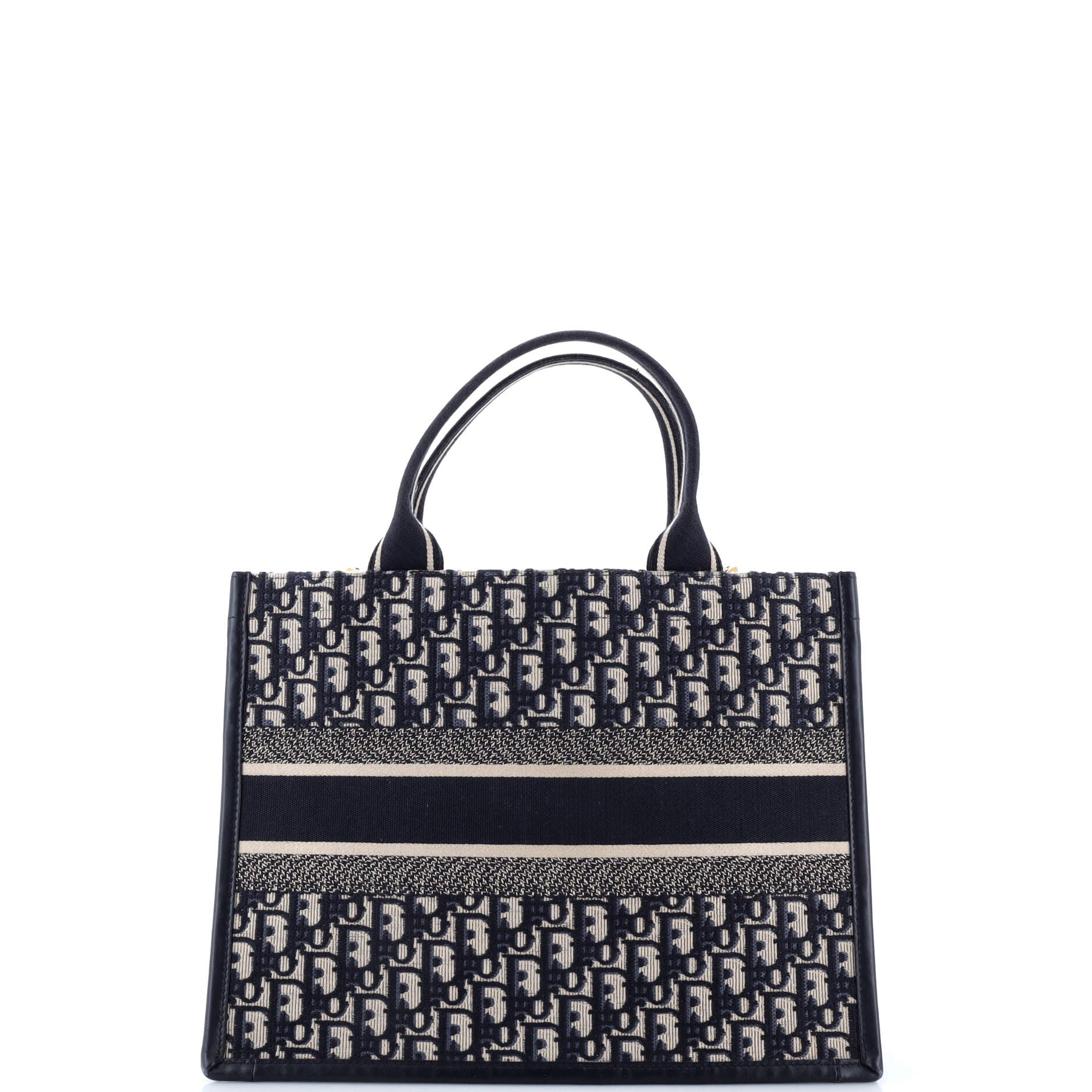Book Tote with Strap Oblique Canvas Medium
