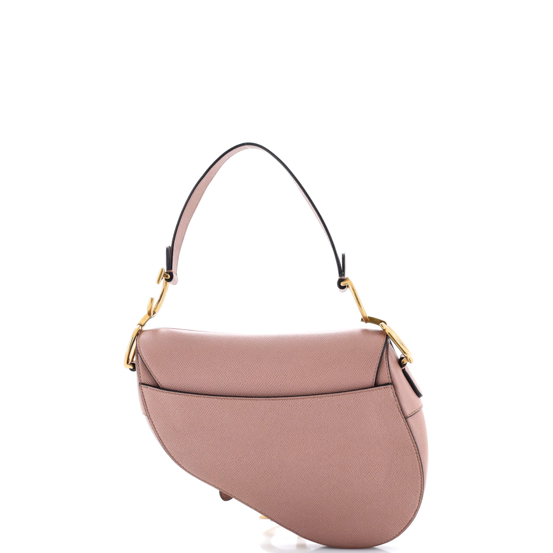 Saddle Handbag with Strap Leather Medium