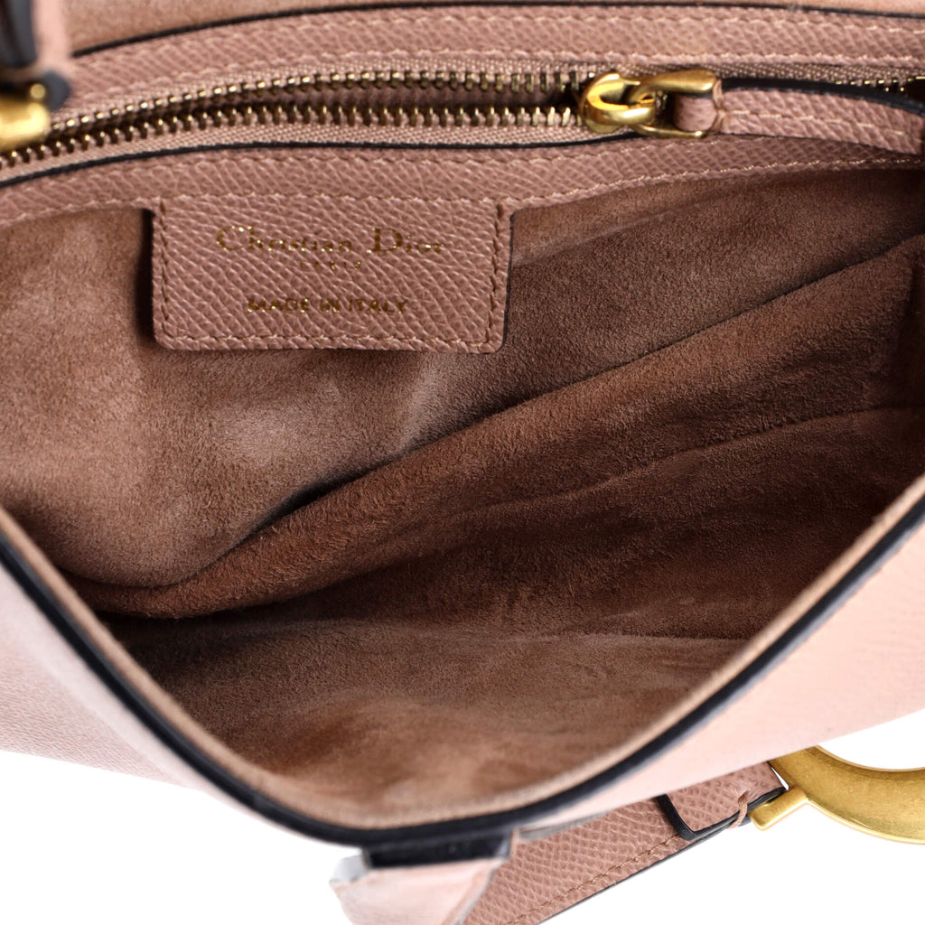 Saddle Handbag with Strap Leather Medium