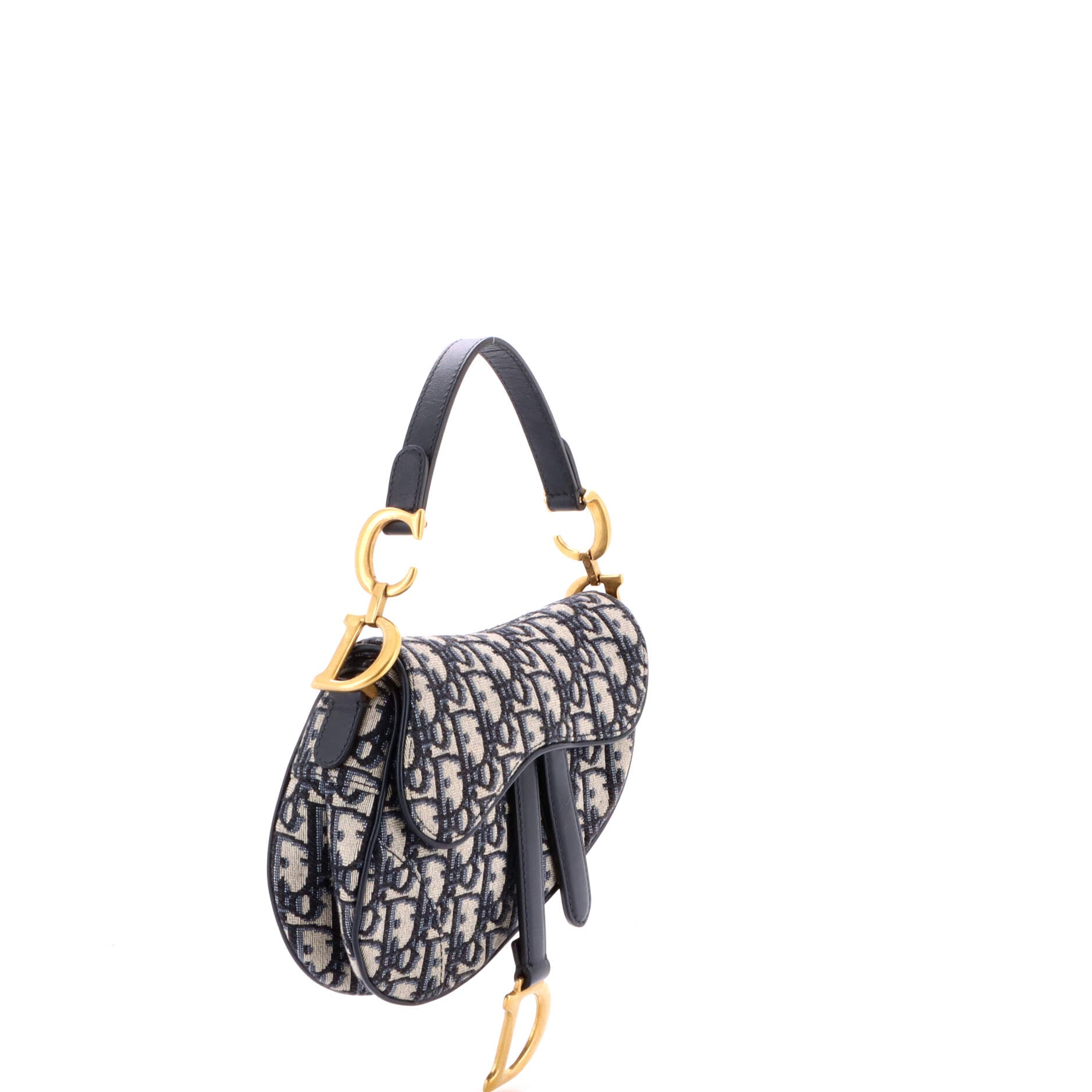Saddle Handbag Oblique Canvas Mini