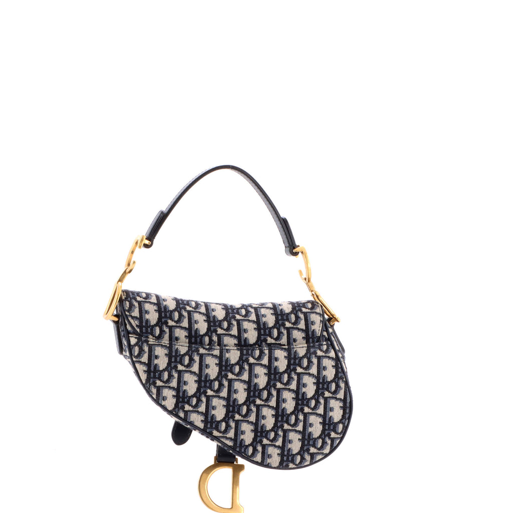 Saddle Handbag Oblique Canvas Mini