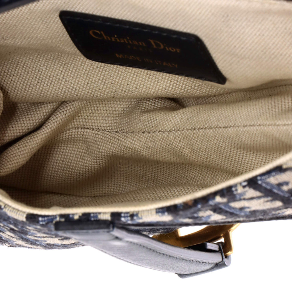 Saddle Handbag Oblique Canvas Mini